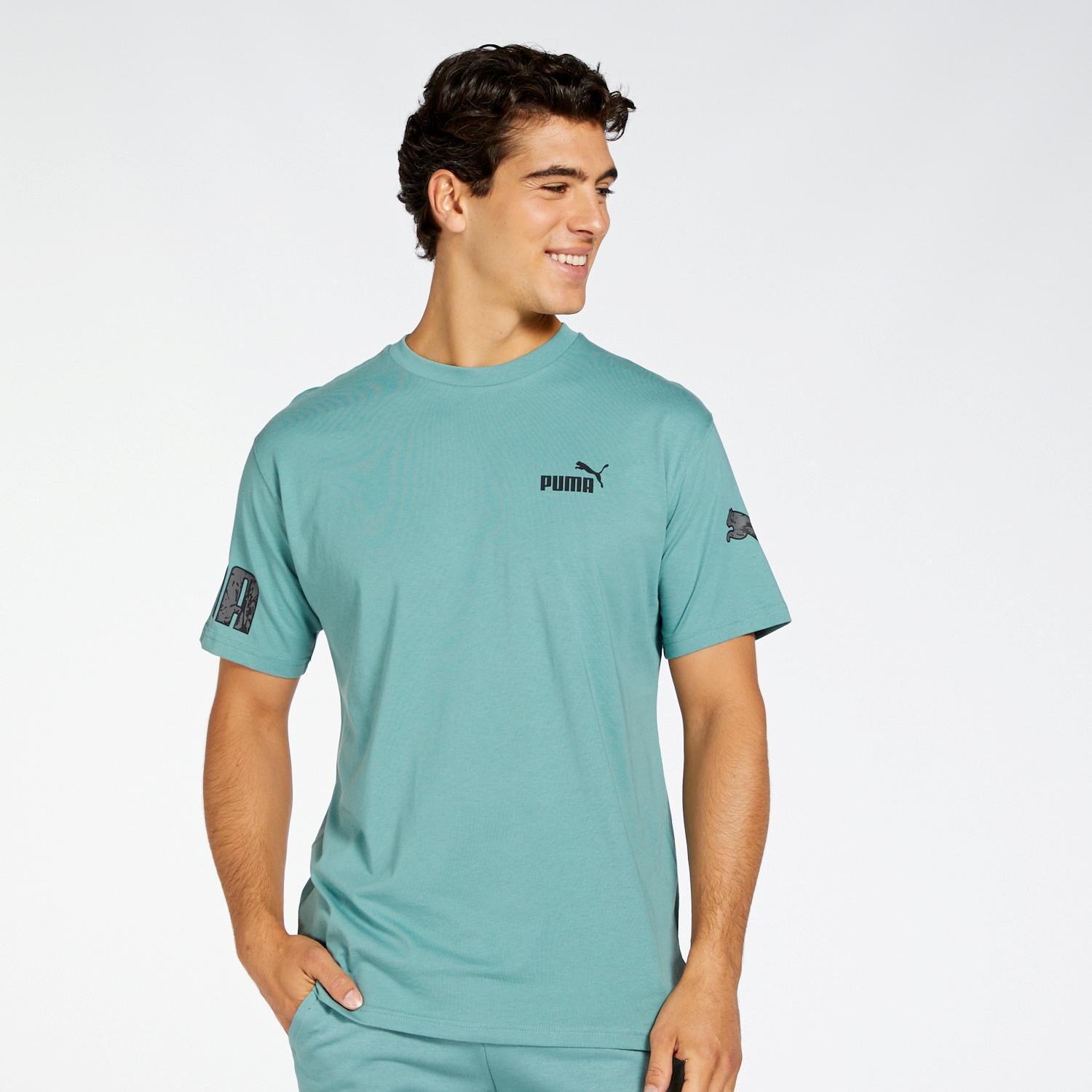 Puma Power Groen T-shirt Heren