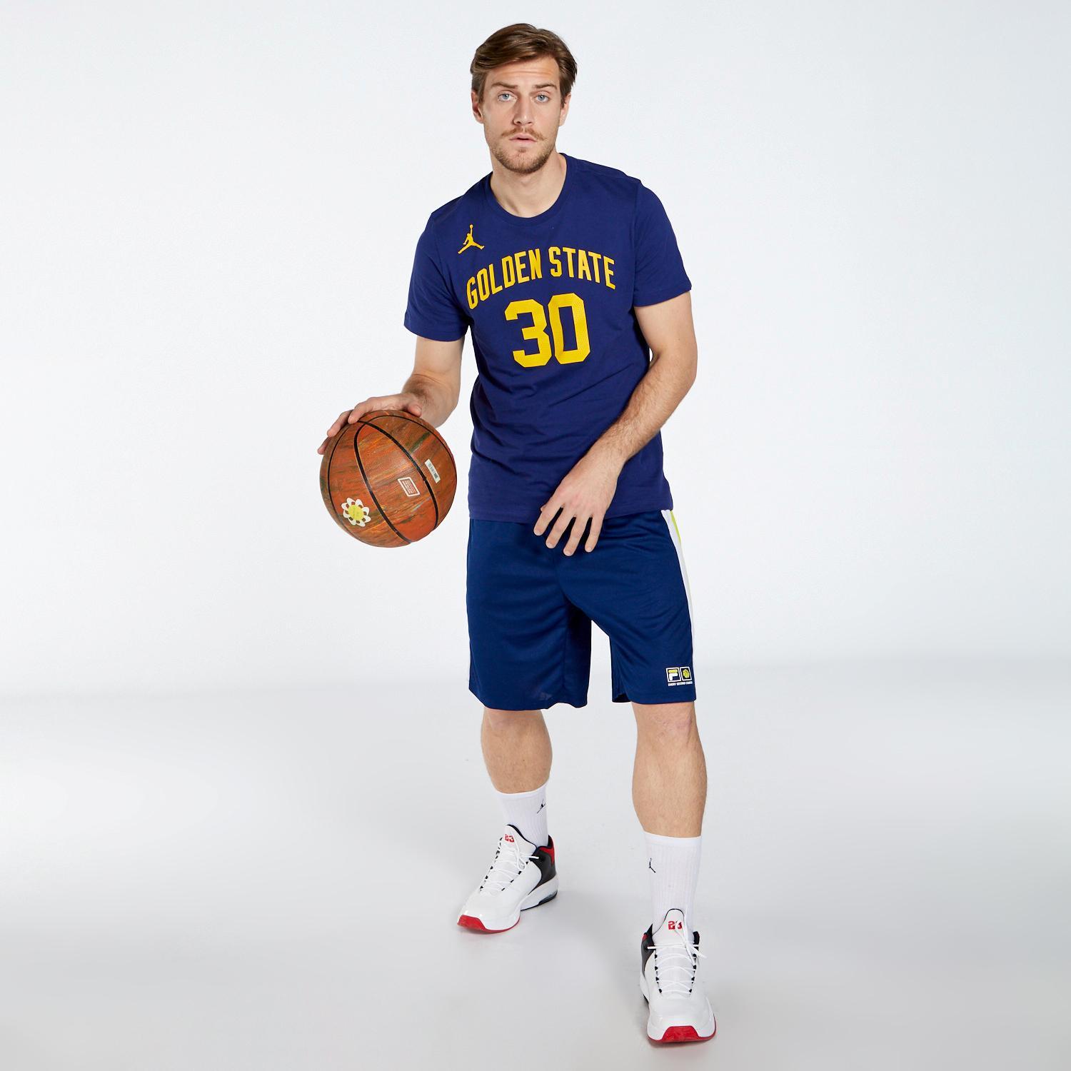 Nike S Curry Blauw Basketbalshirt Heren