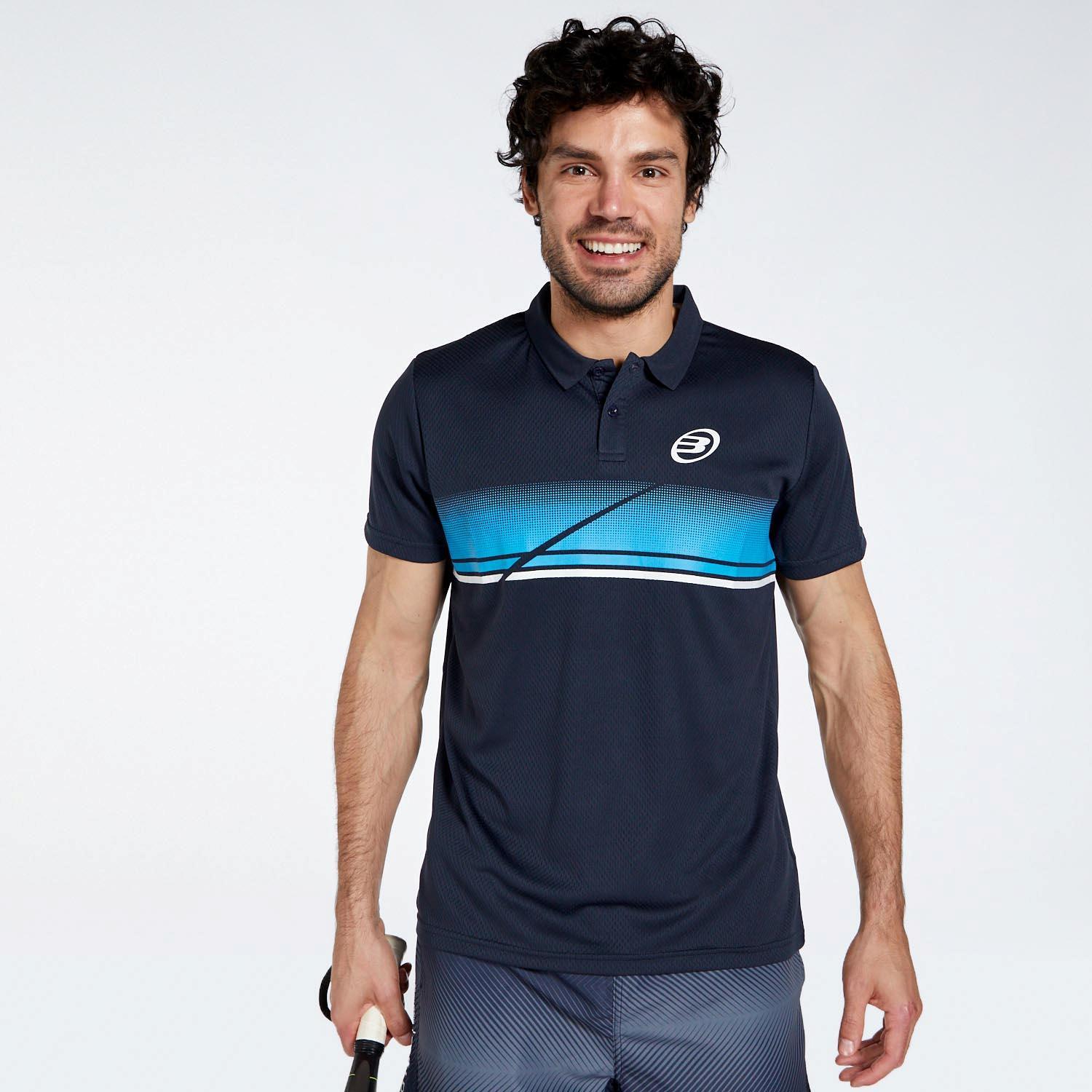 Bullpadel Agape - Azul - Polo Padel Homem tamanho S