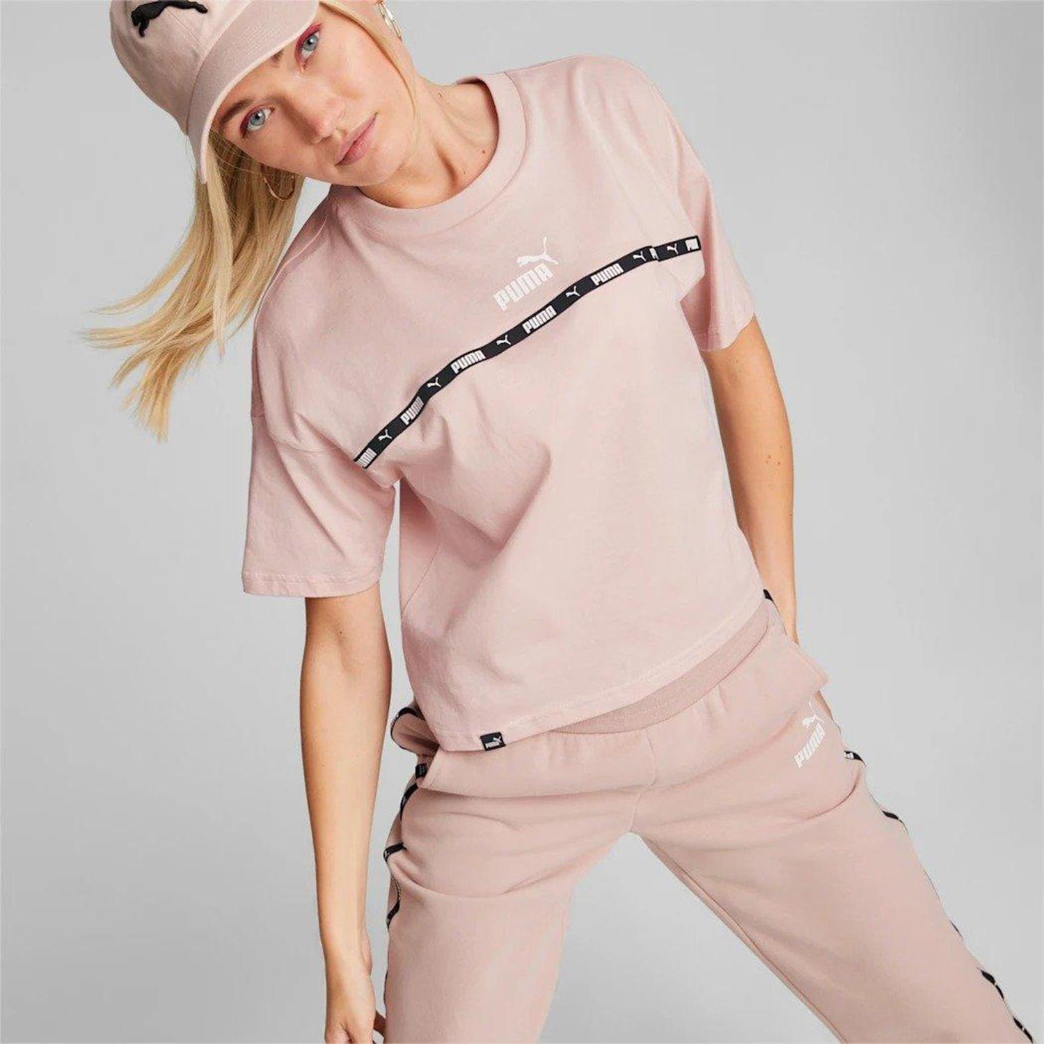 Puma Power Tape Shirt Roze Dames