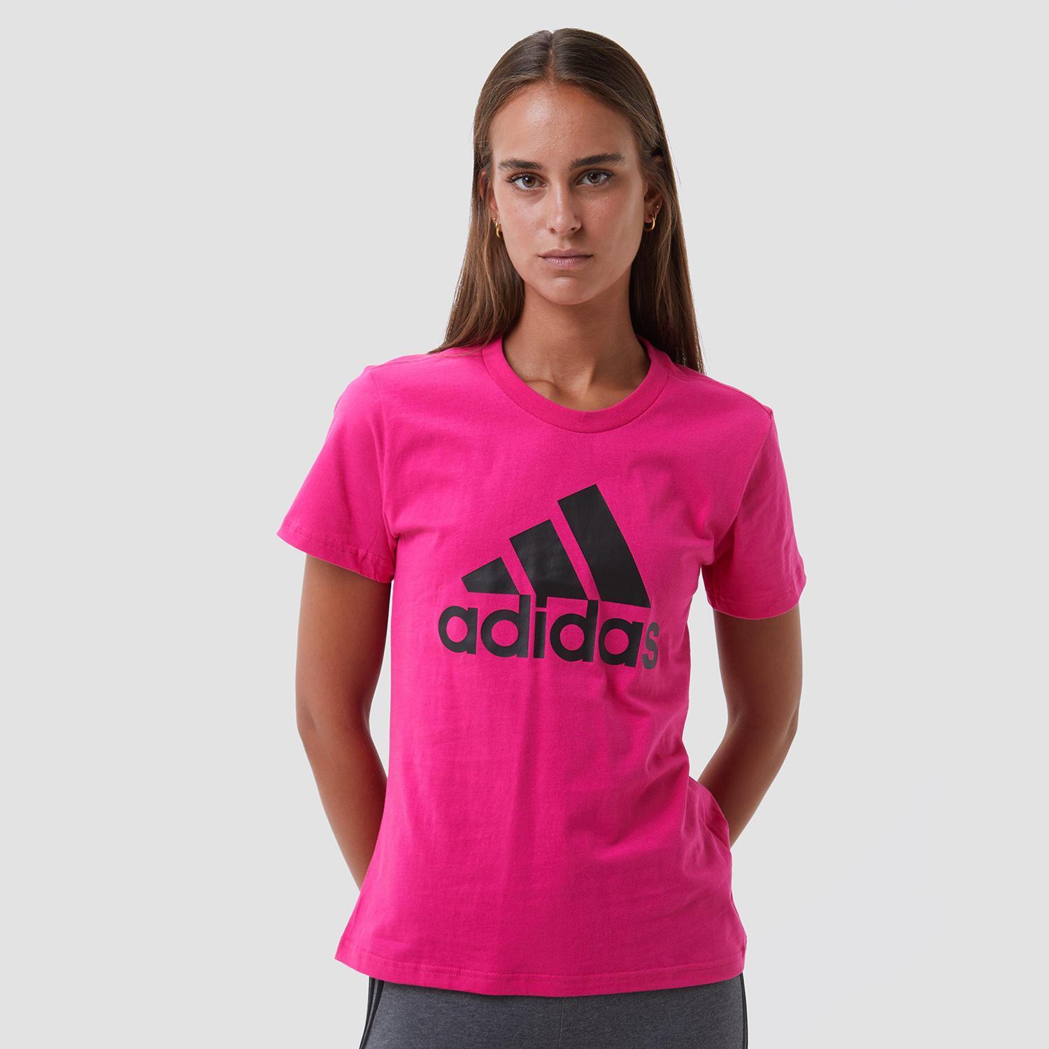 Adidas Loungewear Essentials Logo Shirt Roze Dames