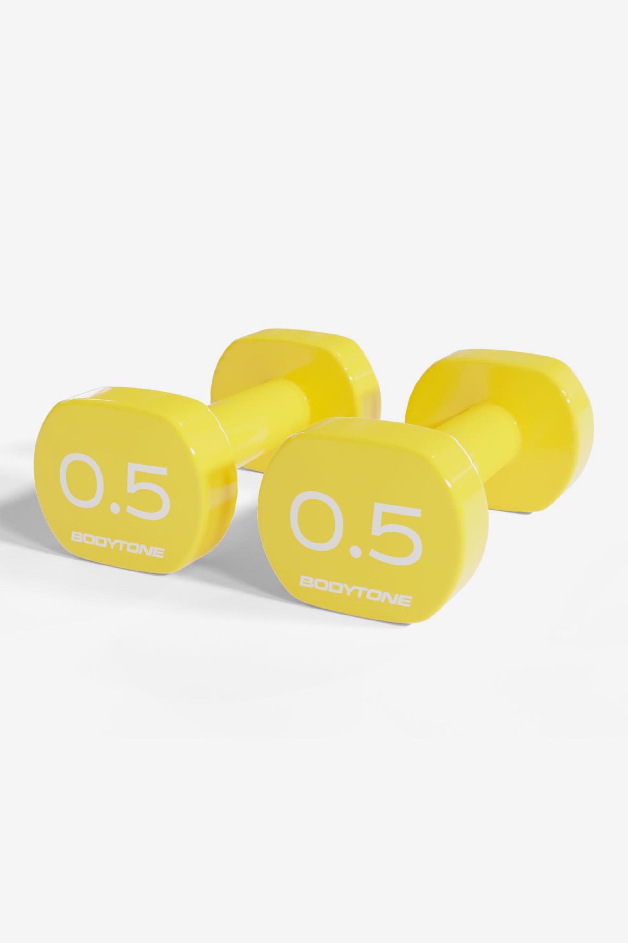 Mancuernas 0,5kg Bodytone - Amarillo - Pesas