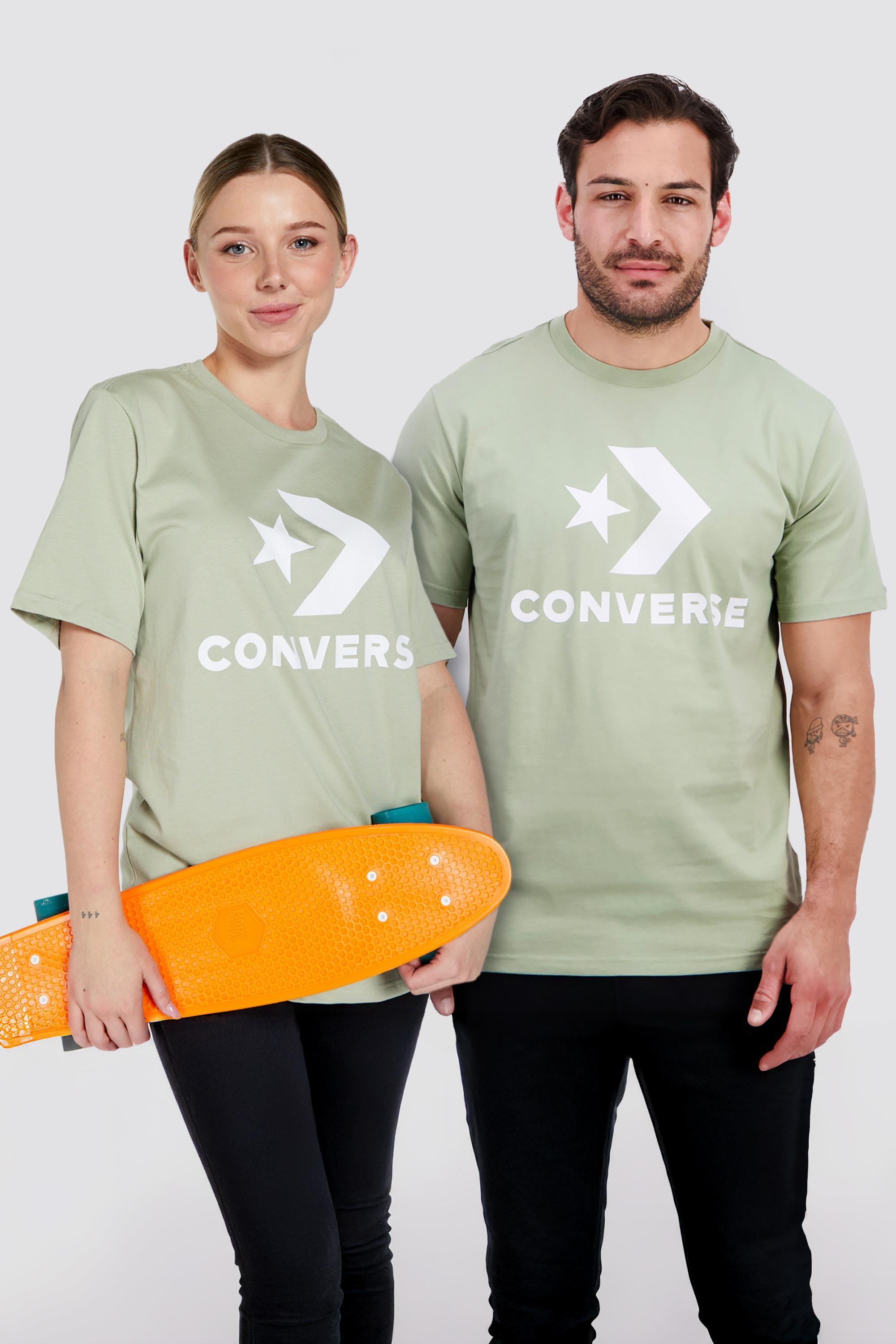 Converse Star Chevron - Verde - Camiseta Hombre talla XS
