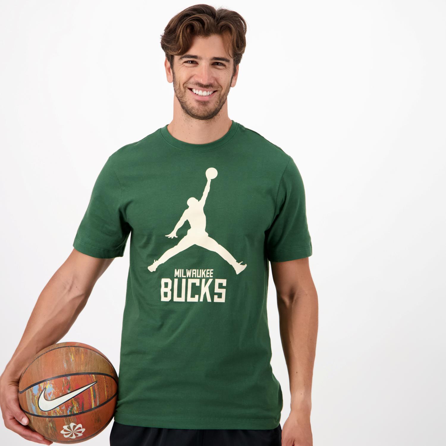 Nike Nba Milwaukee Groen Basketbalshirt Heren