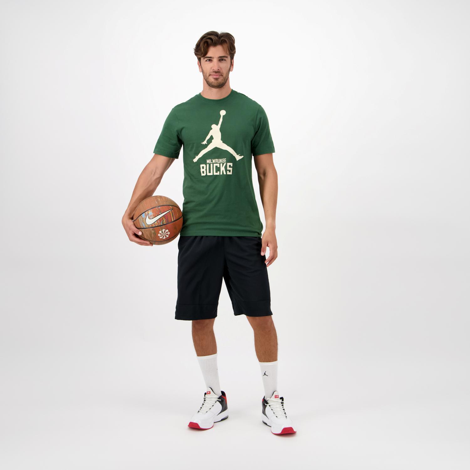 Nike Nba Milwaukee Groen Basketbalshirt Heren
