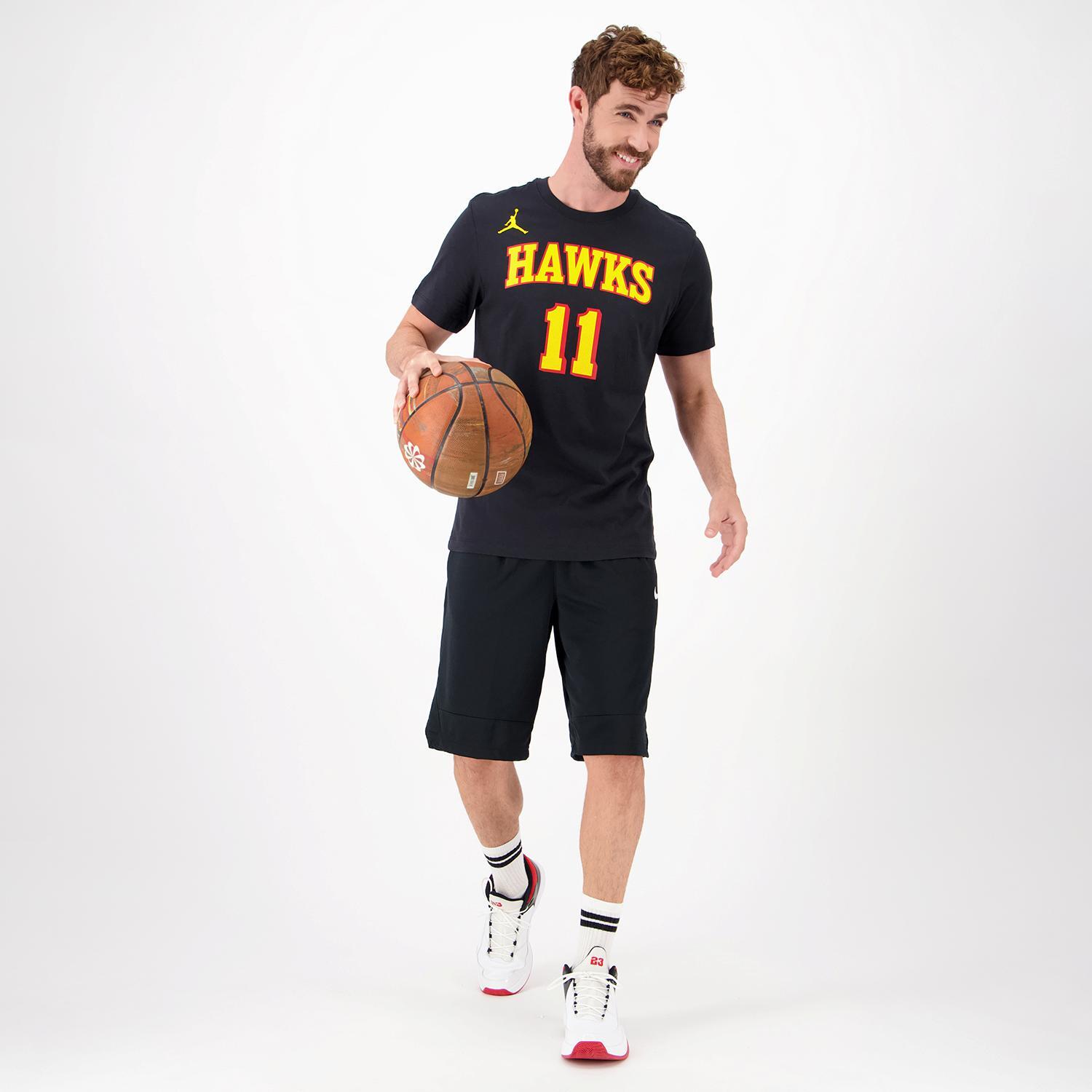 Nike NBA Hawks Zwart Basketbalshirt Heren