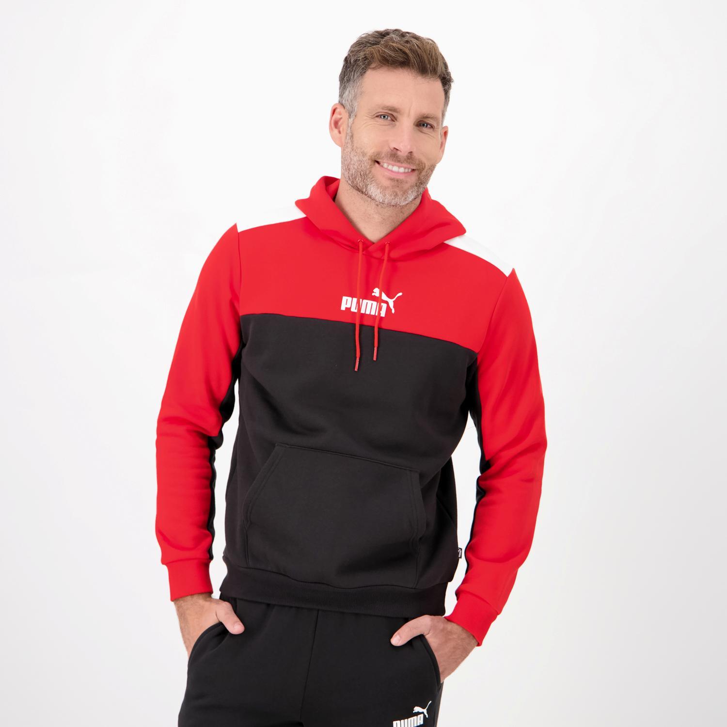 Puma Essentials Block Rood Trui Heren