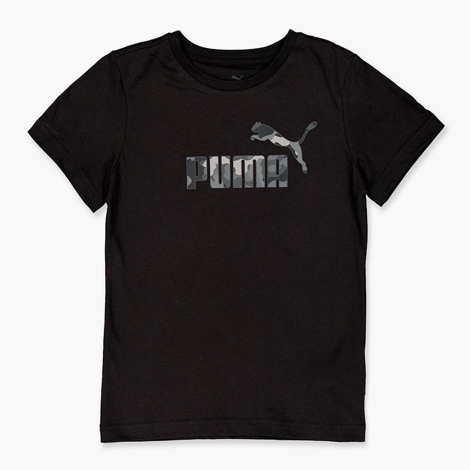 Puma T-shirt Zwart T-shirt Kinderen