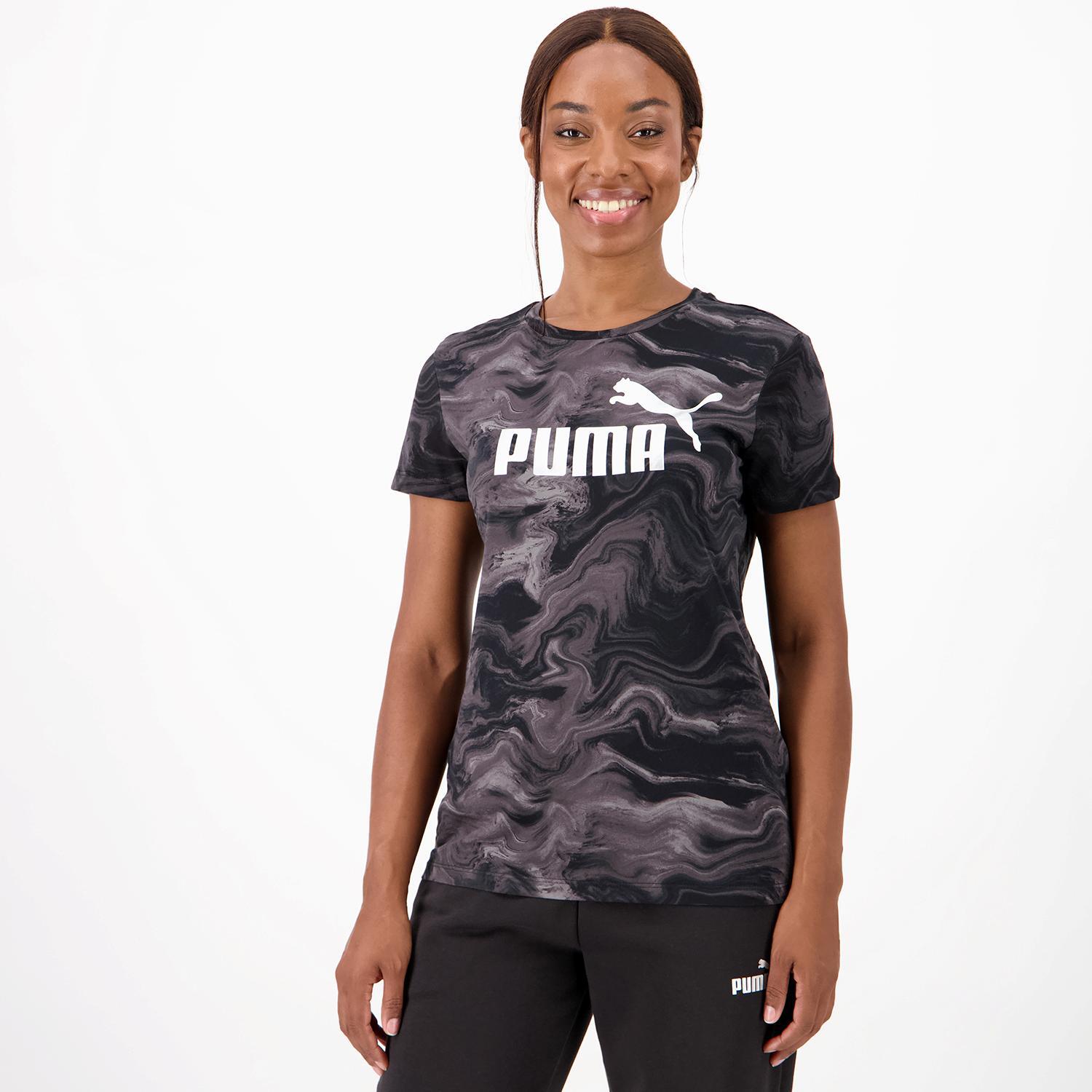 Puma Marbleized Zwart T-shirt Heren