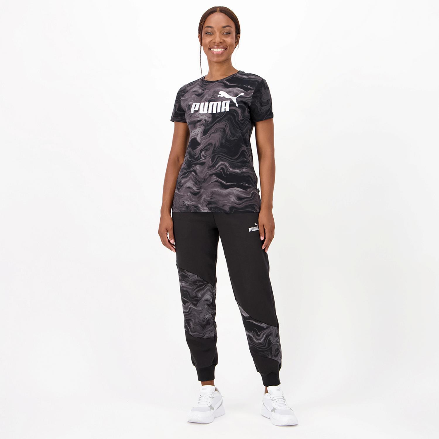 Puma Marbleized Zwart T-shirt Heren