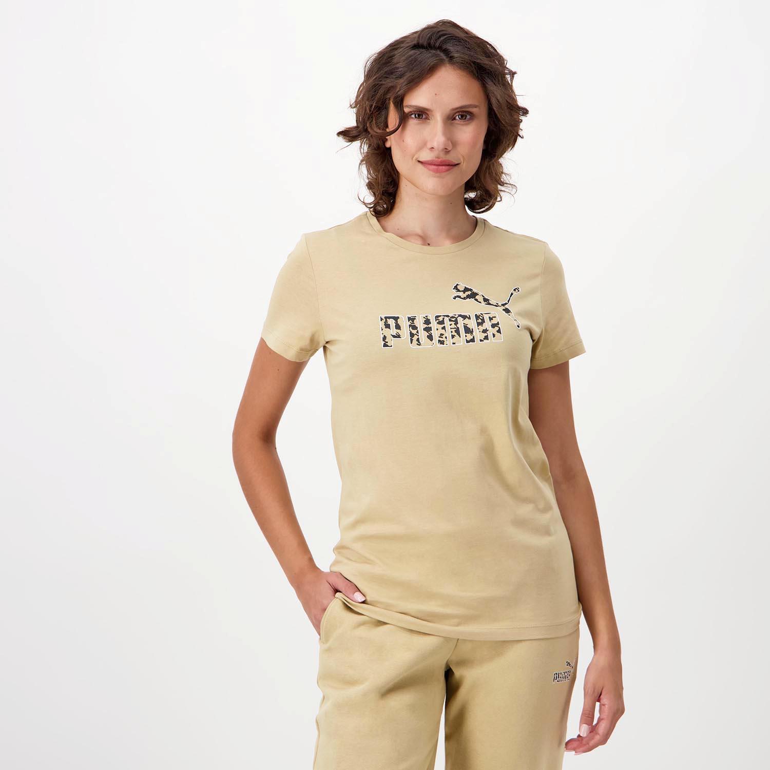 Puma Leopard Bruin T-shirt Dames