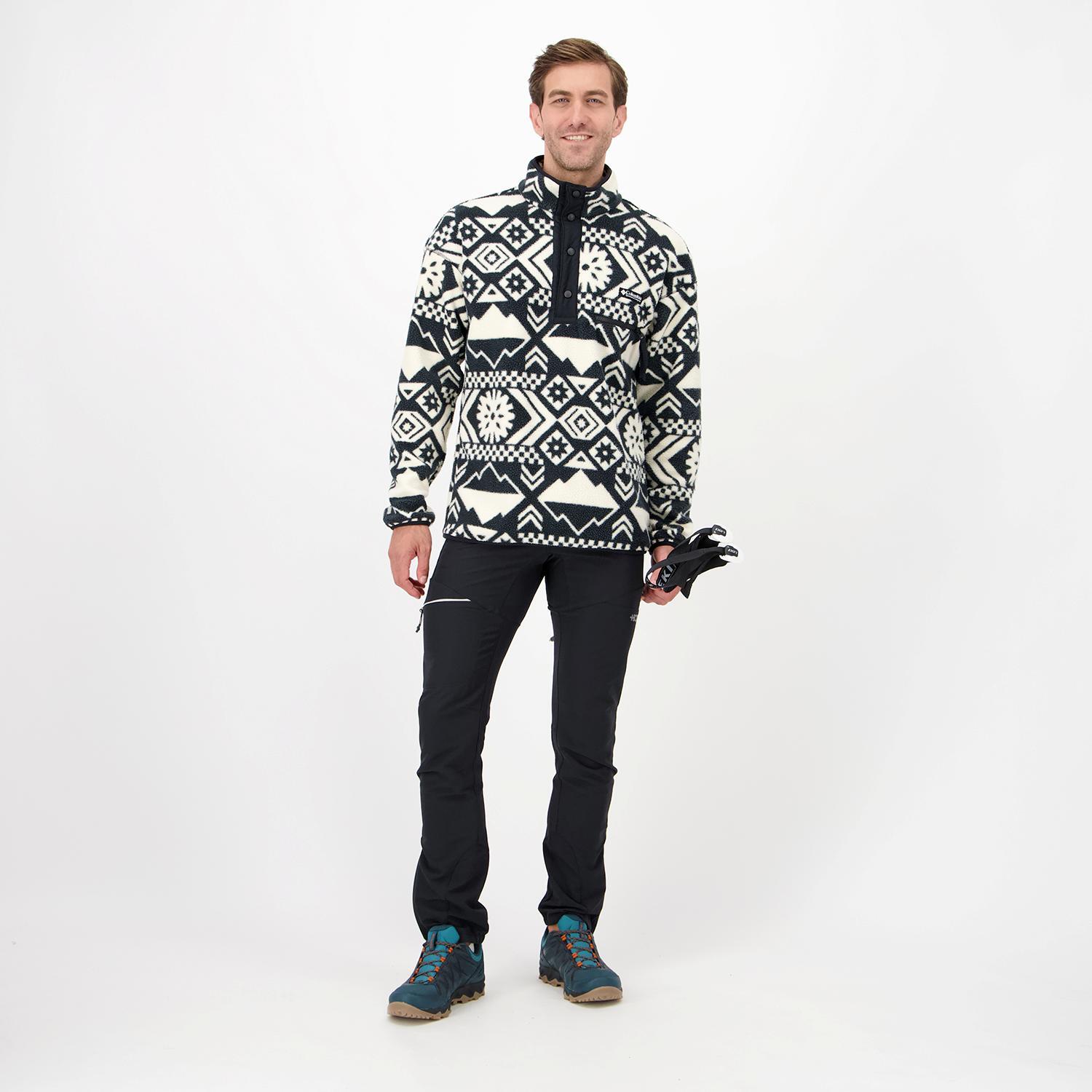 Columbia Helvetia Wit Fleece Outdoortrui Heren