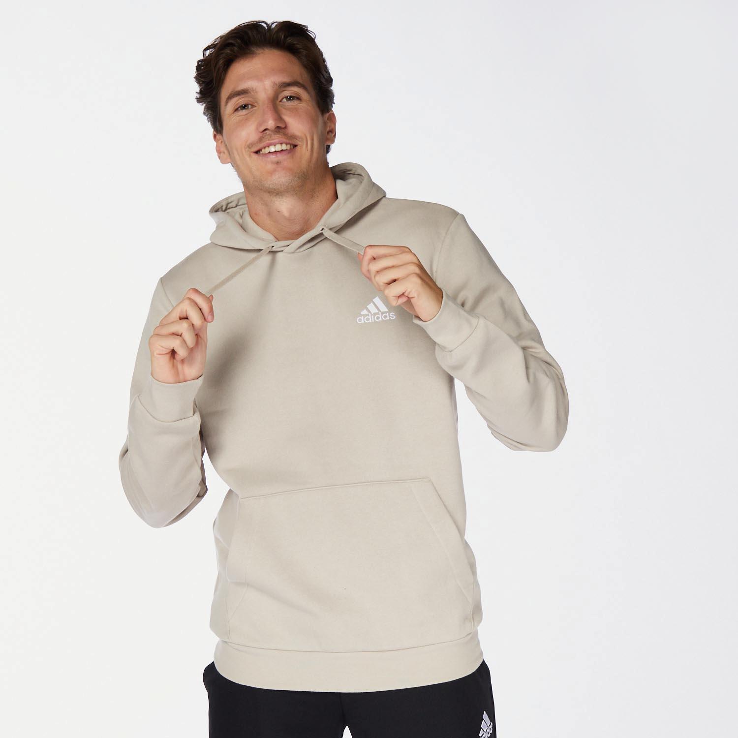 Adidas Performance Sweaters met geborduurd logo en capuchon Beige Heren