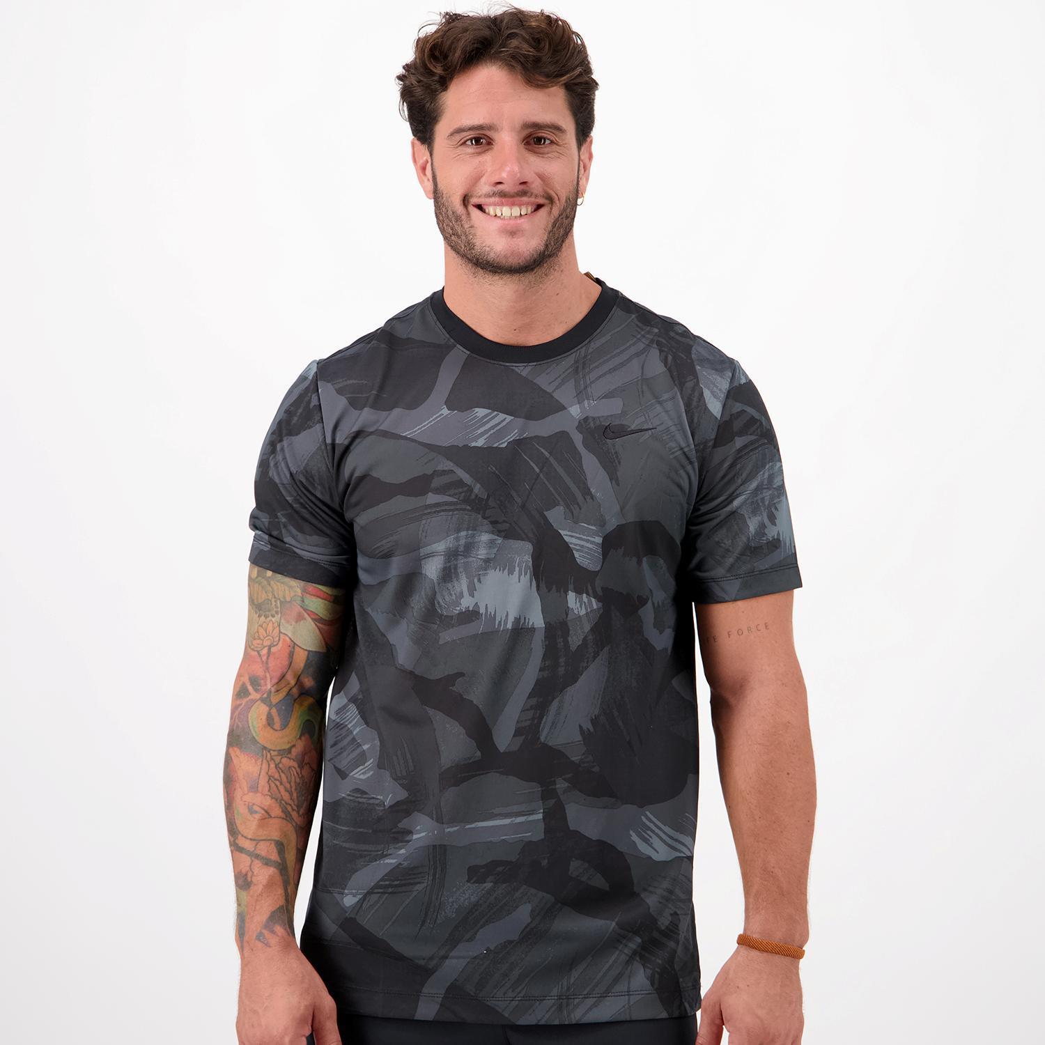 Nike T-shirt Zwart Hardloop T-shirt Heren
