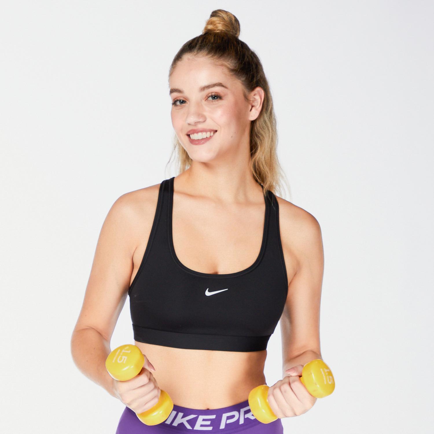 Nike Swoosh - Preto - Top Ginásio Mulher tamanho S