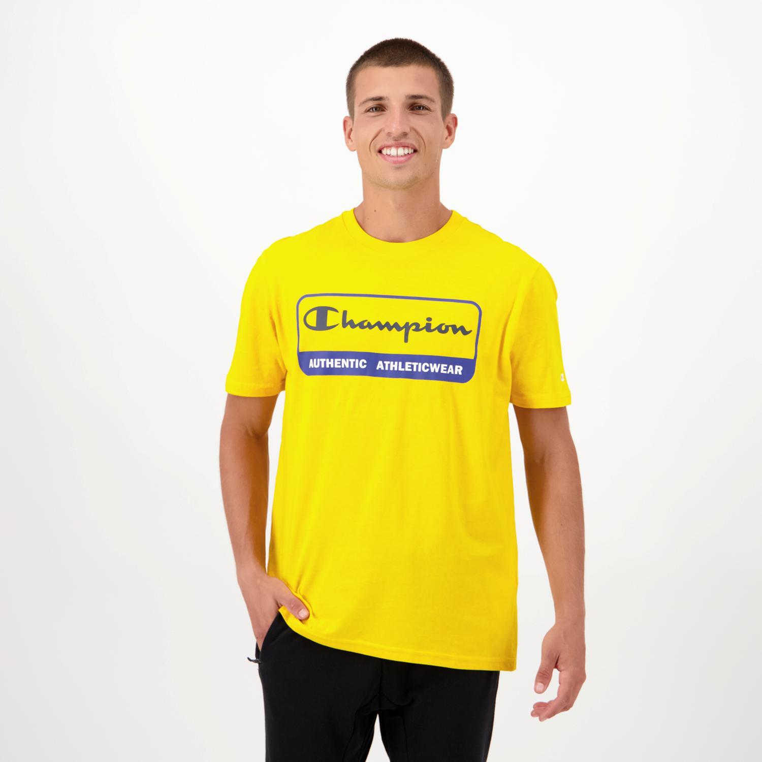 Champion Box Geel T-shirt Heren