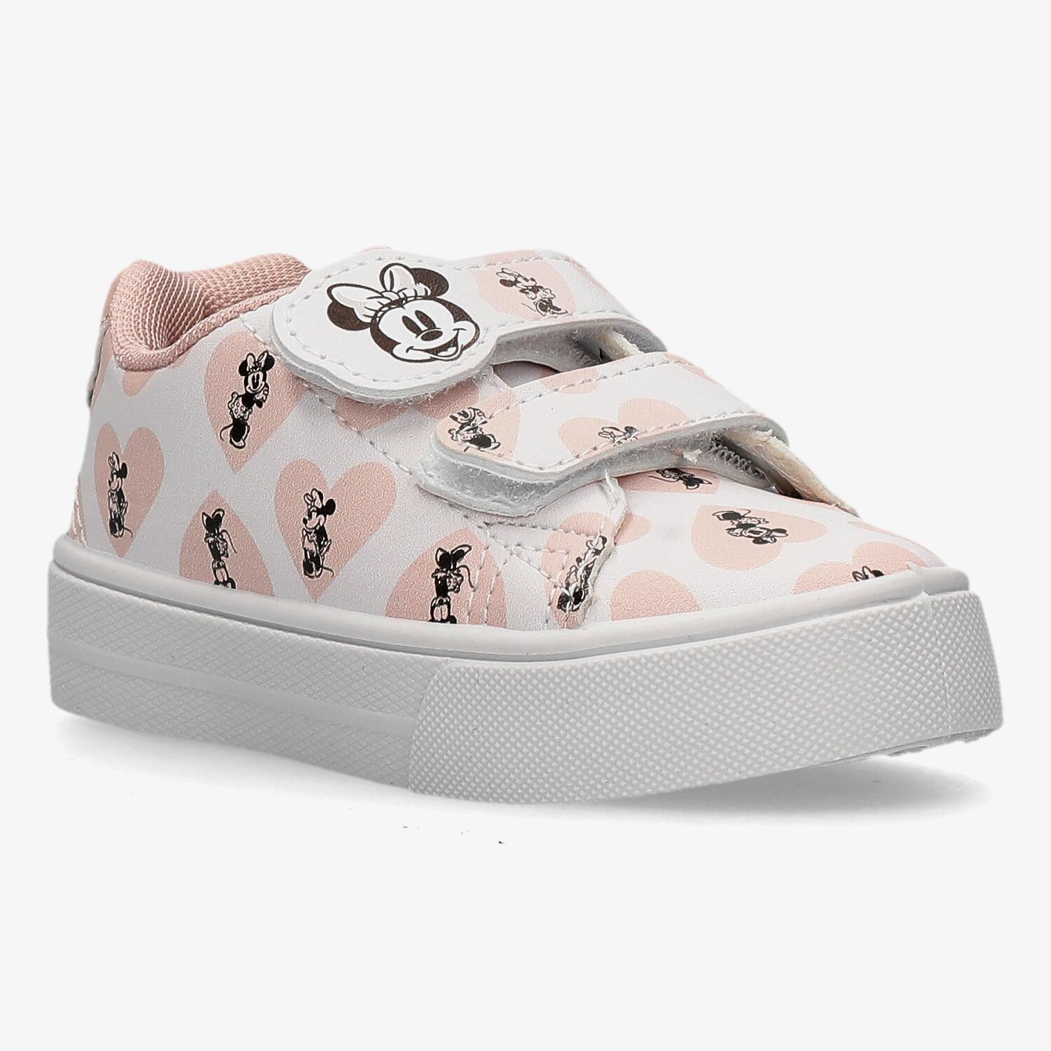 Disney Sneakers Minnie Wit Sneakers Klittenband Meisjes