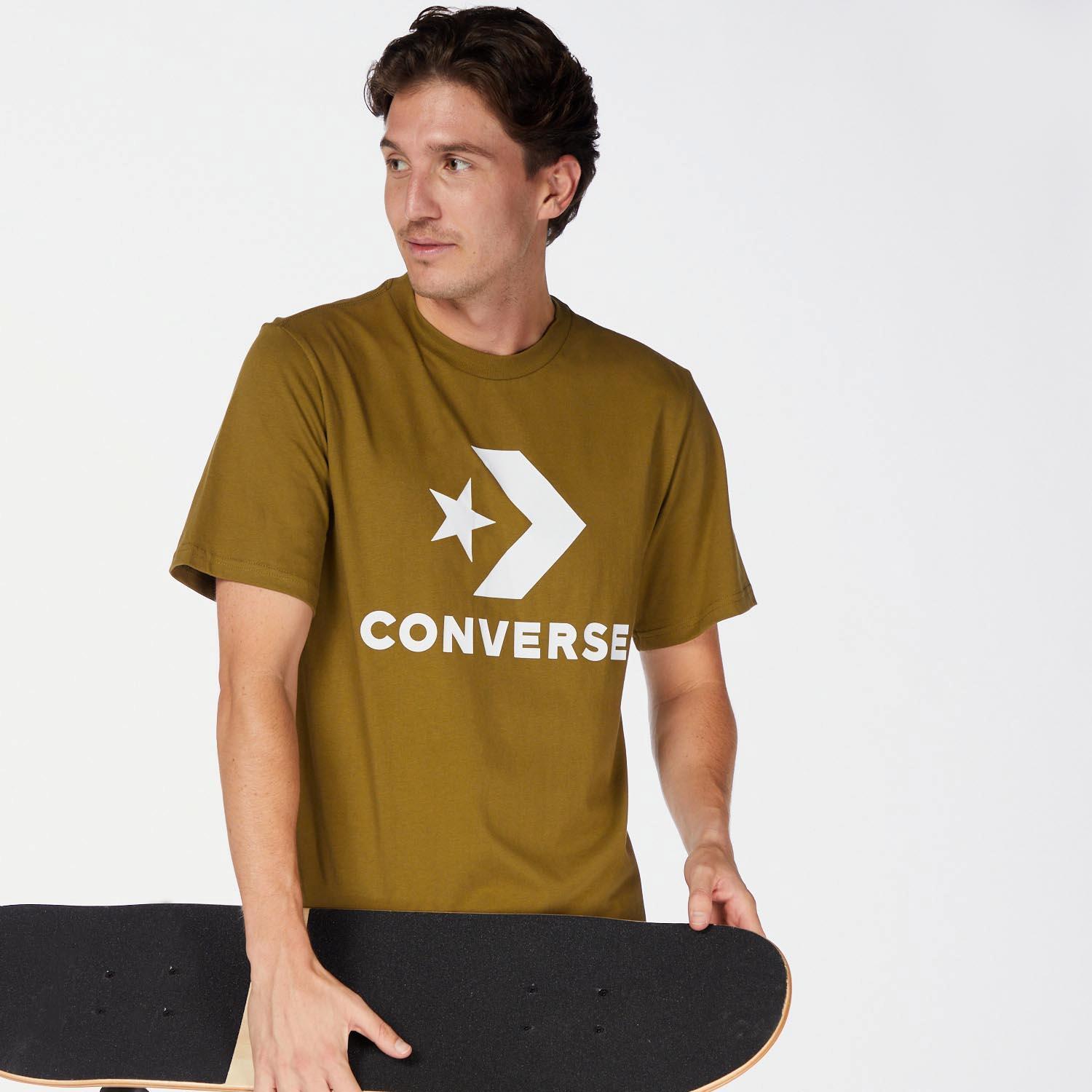 Converse Star Chevron Khaki Heren T-shirt