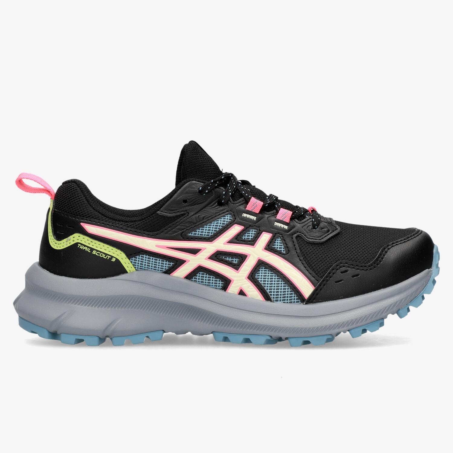 asics trail - zwart - sneakers dames maat 42