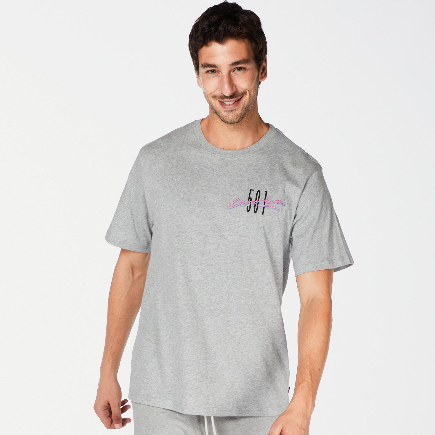 Levi's 501 - Cinza - T-shirt Homem tamanho S