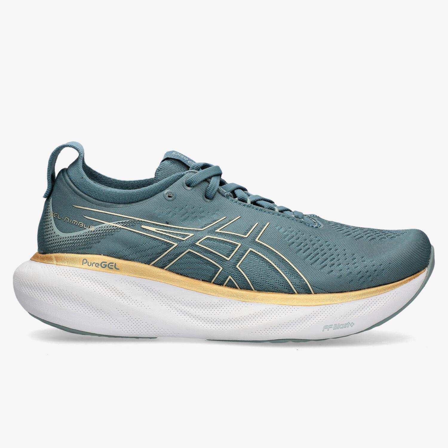 ASICS Gel Nimbus 25 - Verde - Zapatillas shows running Mujer talla 41.5