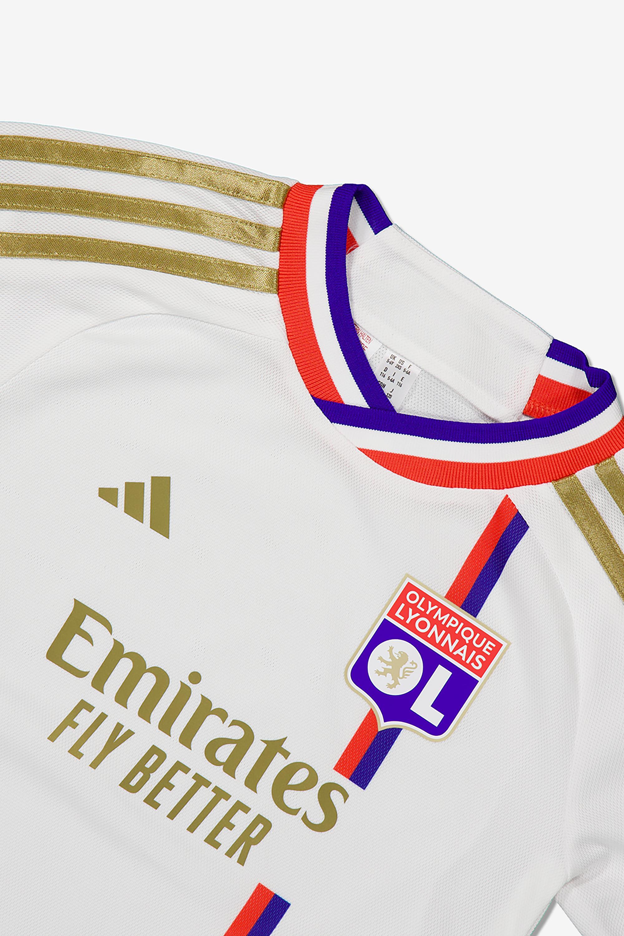 Olympique de Lyon 1º Equipación - Blanco - Fútbol Niños | Sprinter