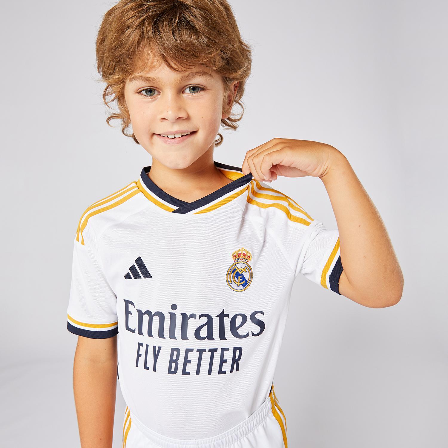 Camiseta R. Madrid 1ª Equip. 23/24 - Blanco - Fútbol Junior, Sprinter