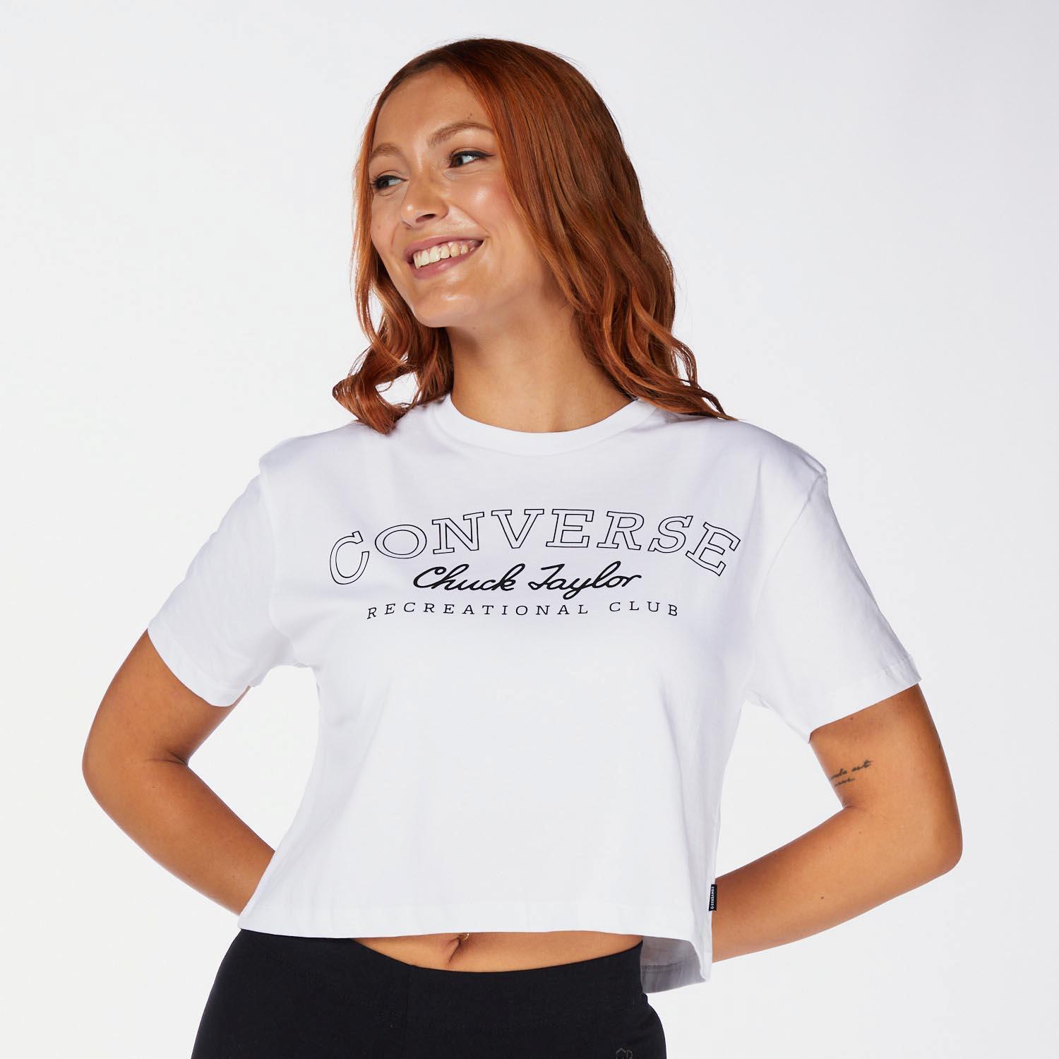Converse Linear Wit T-shirt Dames