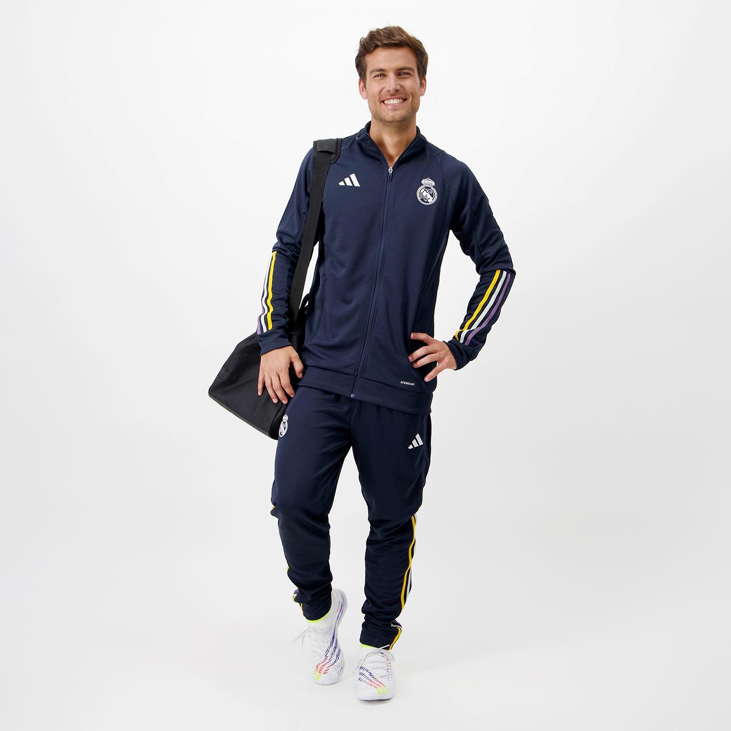 Adidas Real Madrid 23 24 Marineblauw Trainingspak Heren