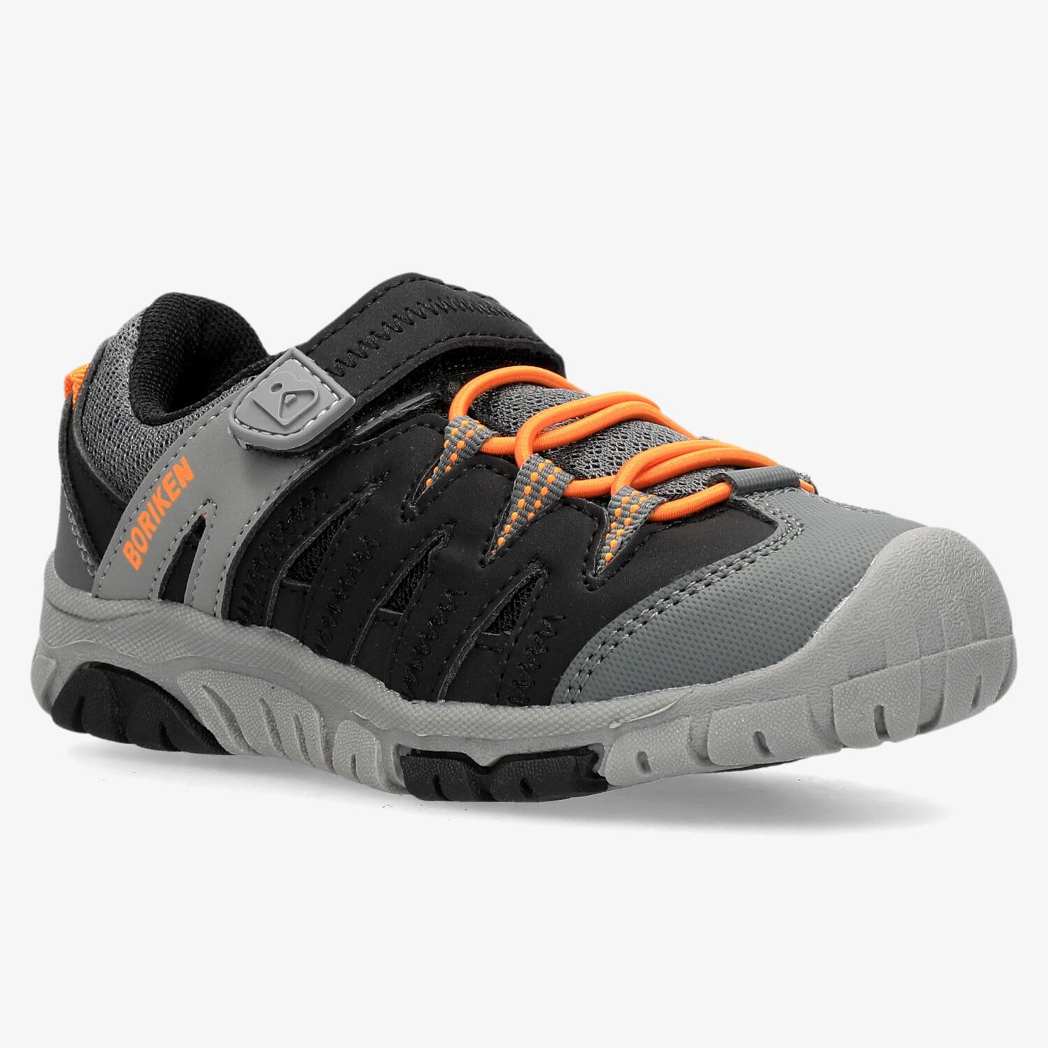 boriken Pakun Zwart Wandelschoenen Jongens