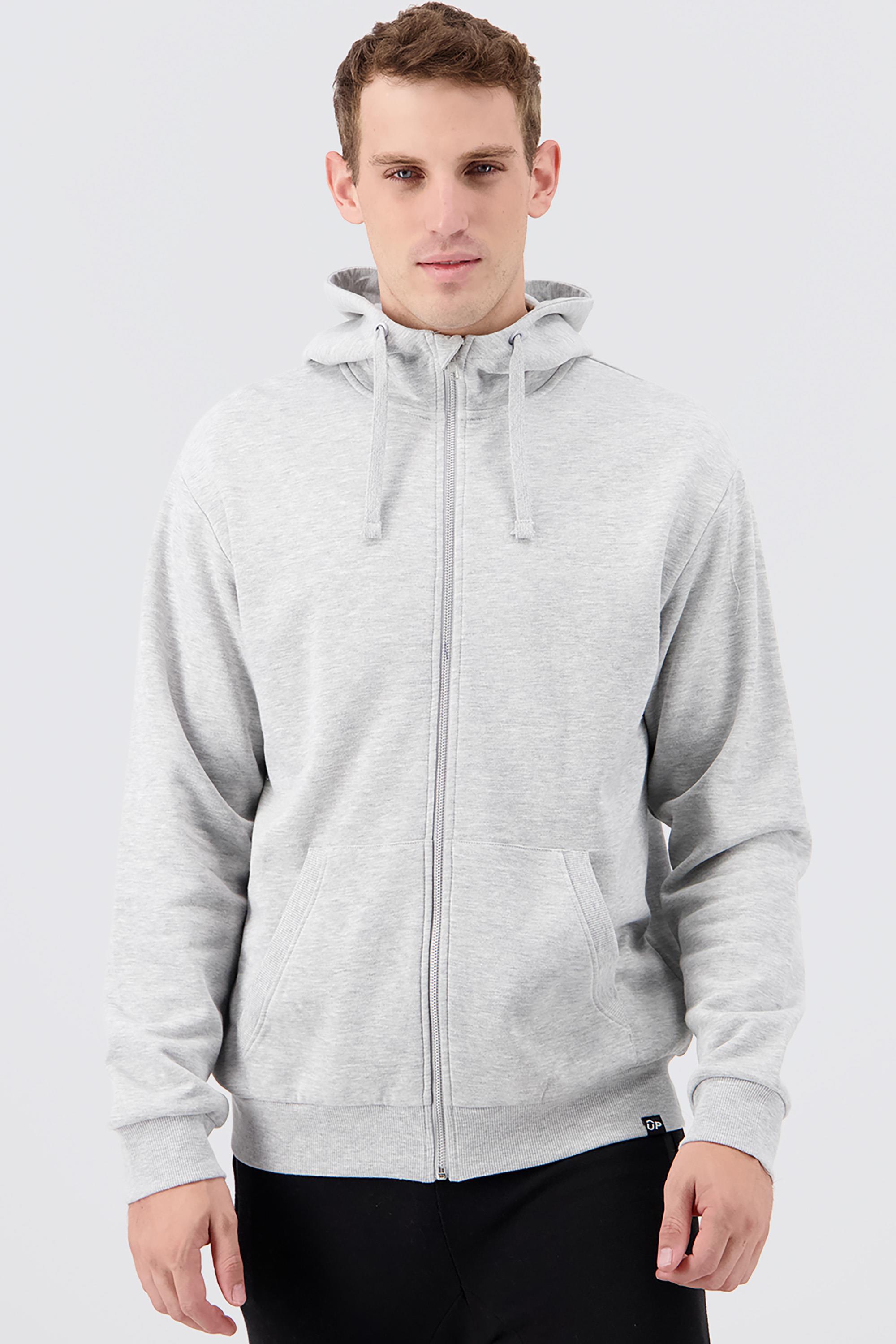 Basic - Gris - Sudadera Cremallera Hombre talla