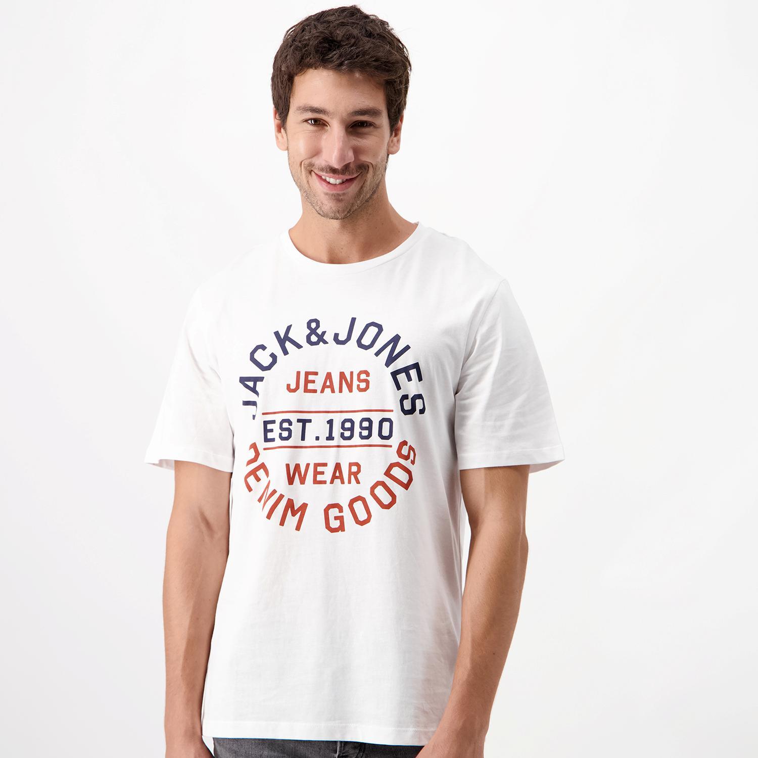 Jack & jones Circular Wit T-shirt Heren