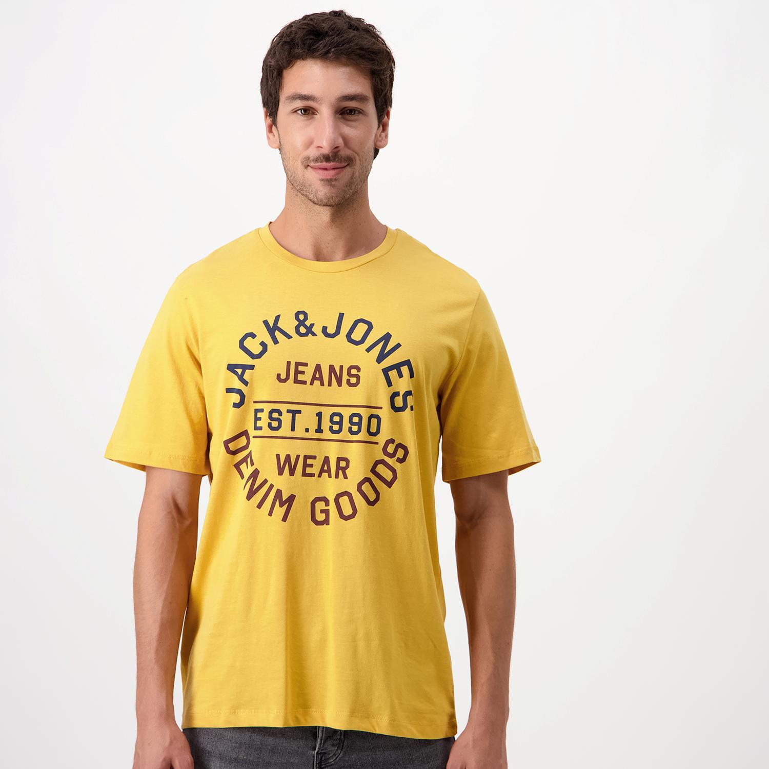 Jack & jones Circular Geel T-shirt Heren