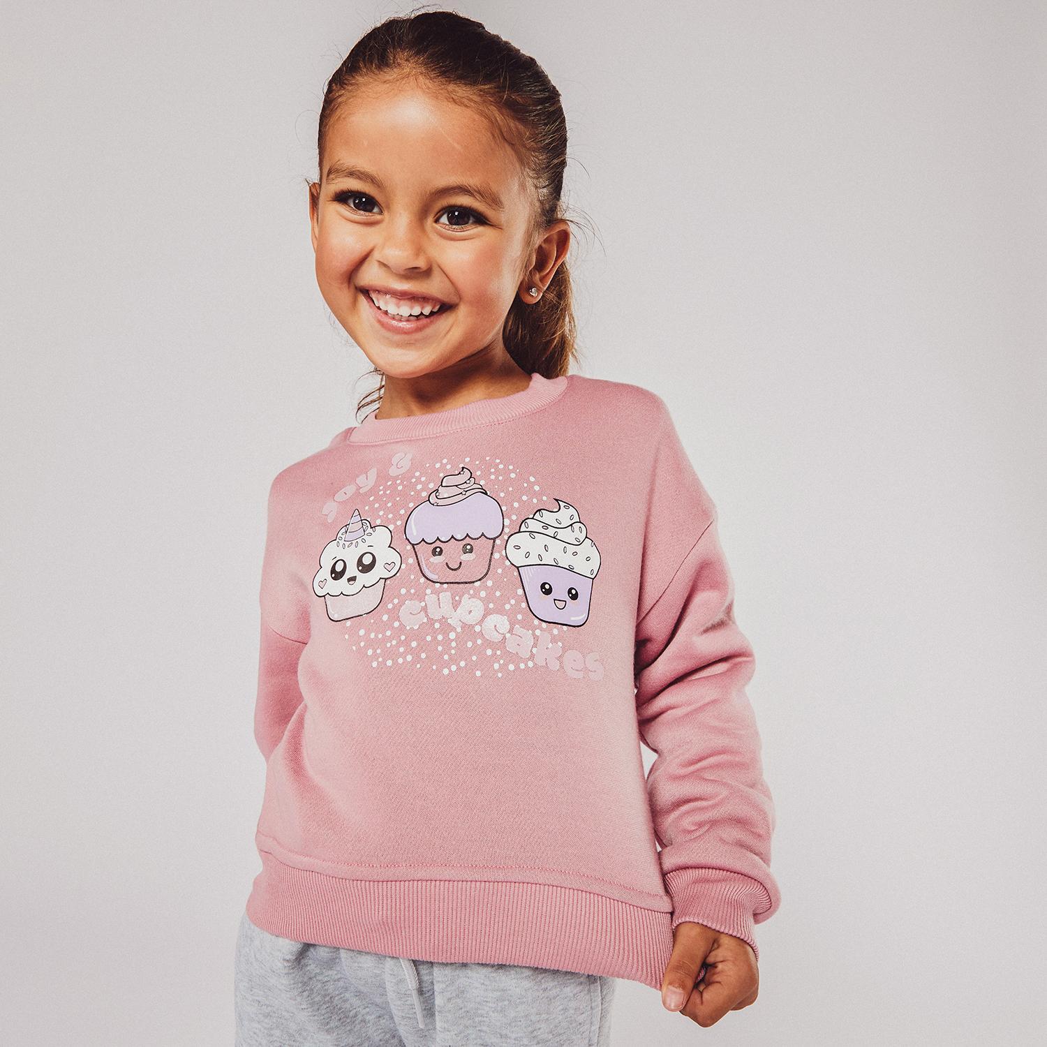 Up Basic Roze Sweatshirt voor meisjes