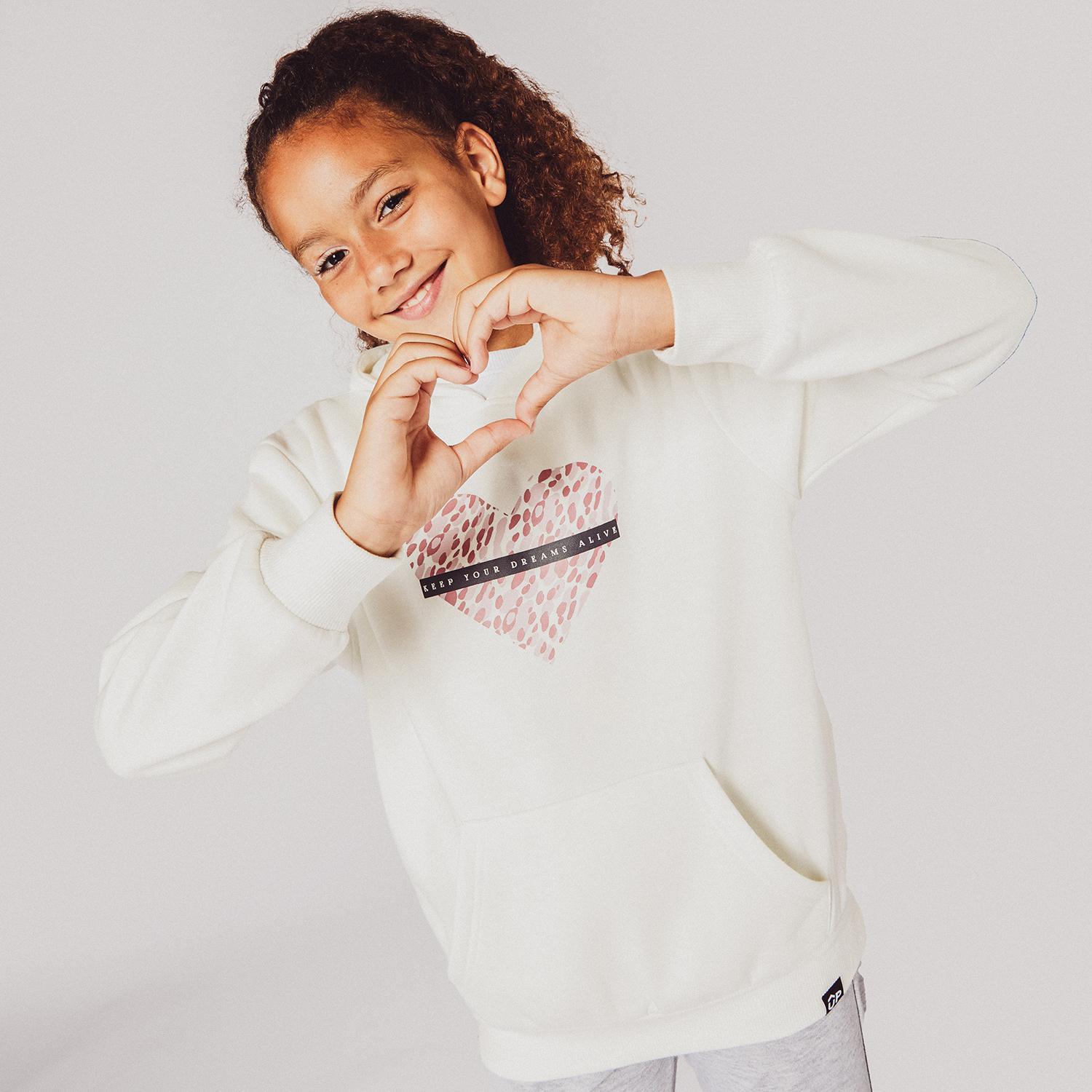 Up Basic - Blanco - Sudadera Capucha Niña talla 16
