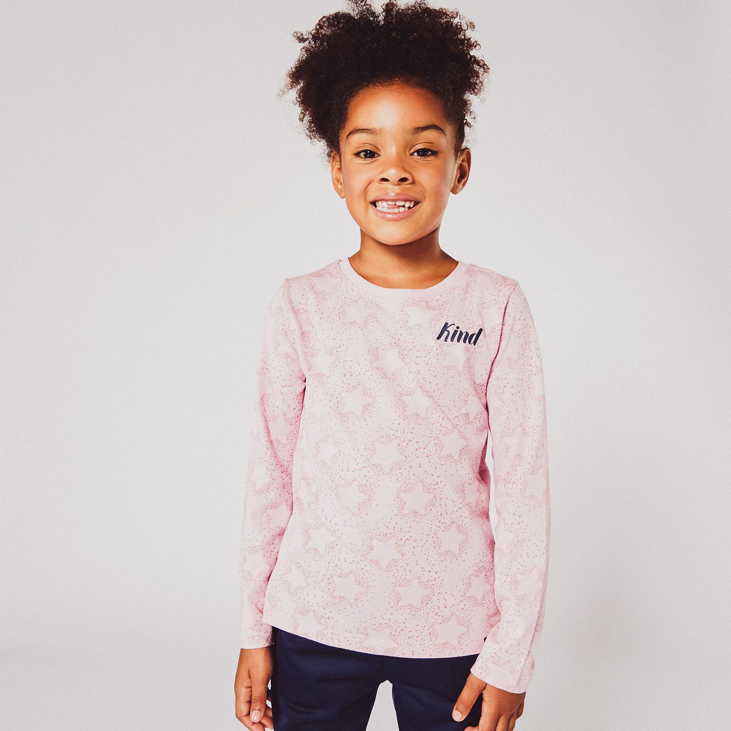 Stamps - Rosa - Camiseta Manga Larga Niña talla 8