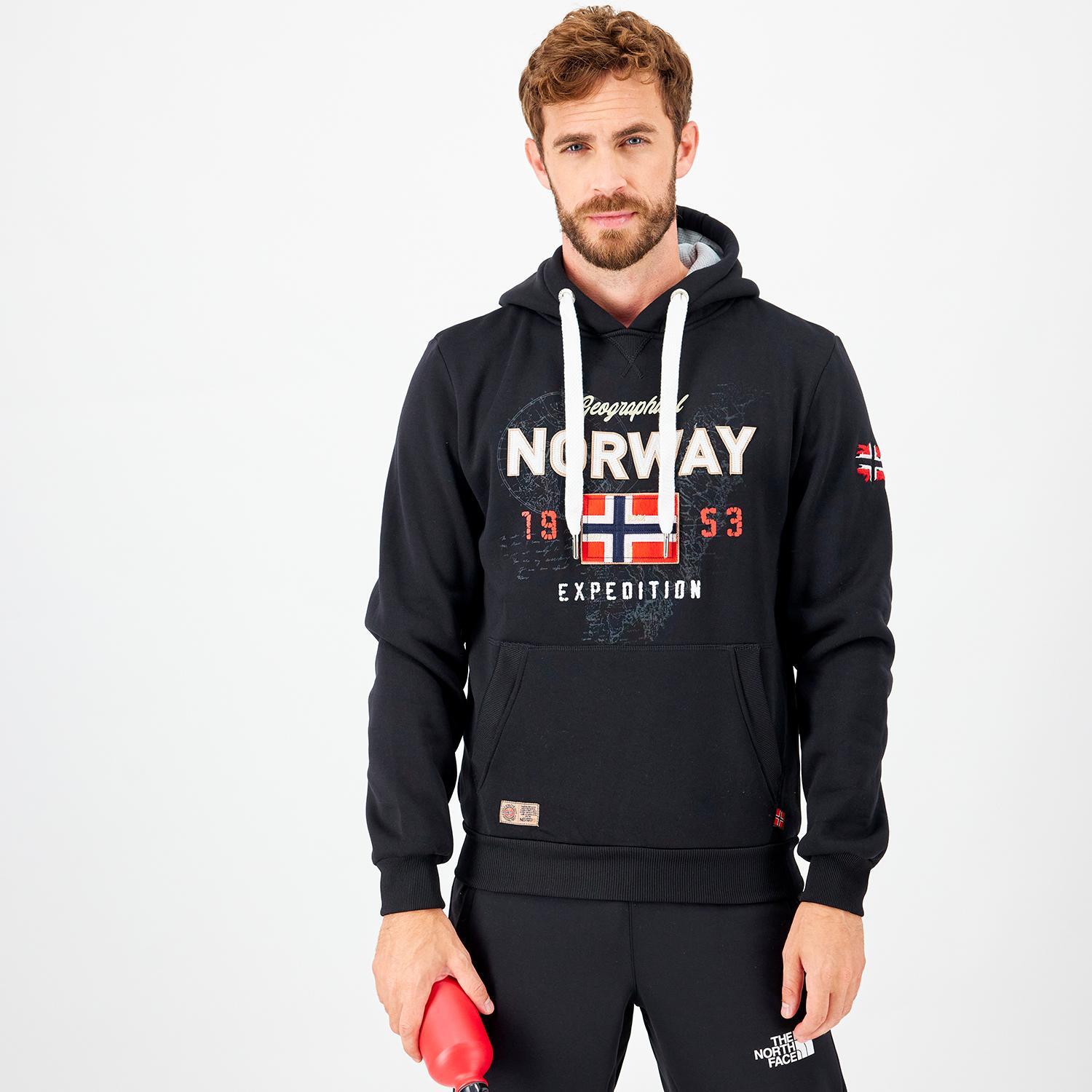 Geographical Norway Guitre - Negro - Sudadera Trekking Hombre