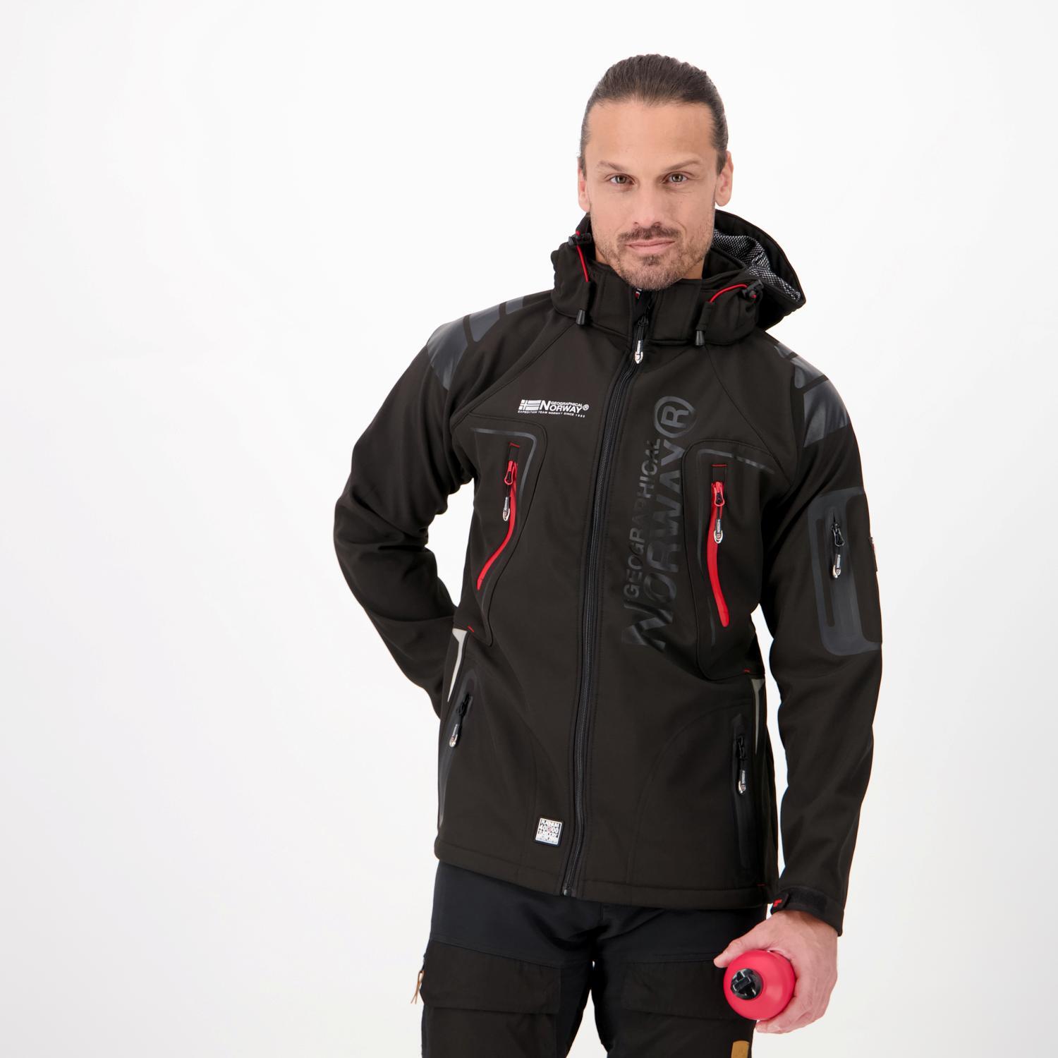 Geographical Norway Techno - Negro - Softshell Trekking Hombre