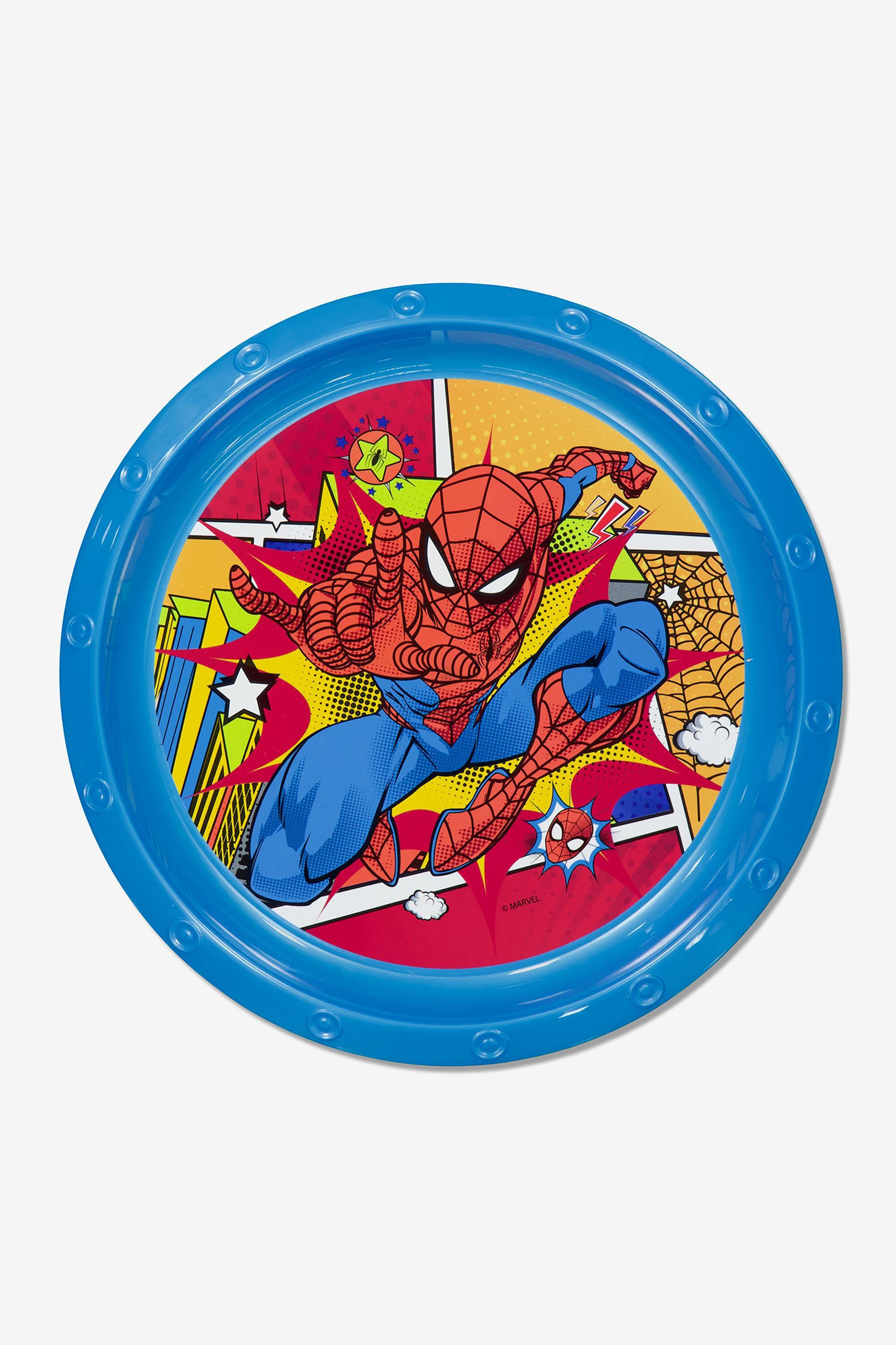 Platos Spiderman 21 cm - Azul - Menaje Camping Marvel talla T.U.