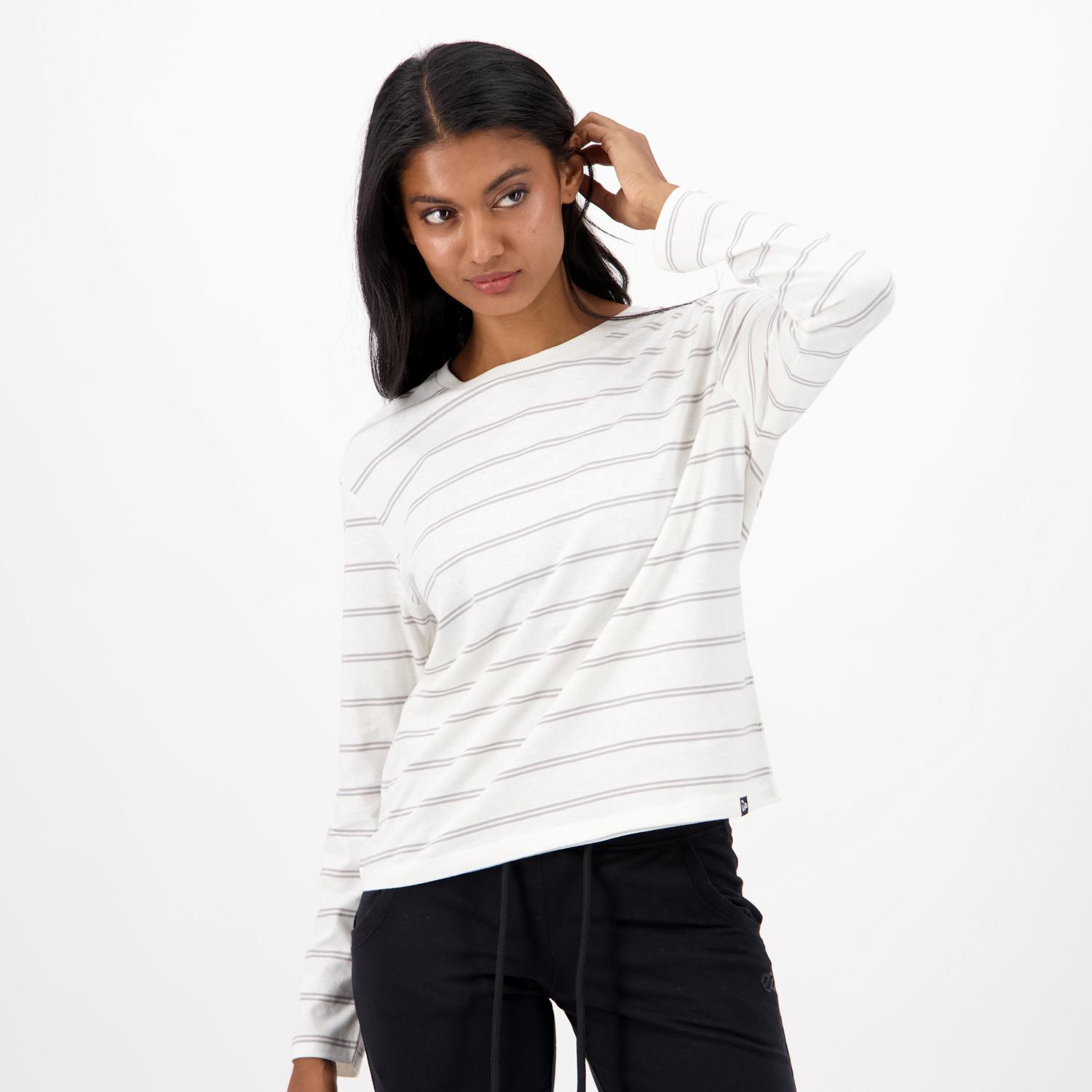 Up Basic - Blanco - Camiseta Manga Larga Mujer talla L