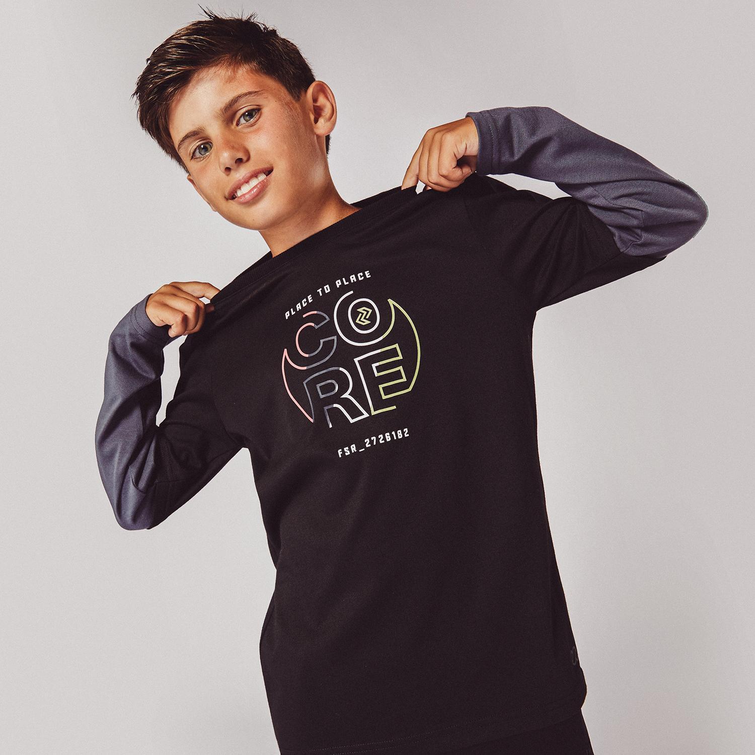 Silver T-shirt Zwart T-shirt Jongens