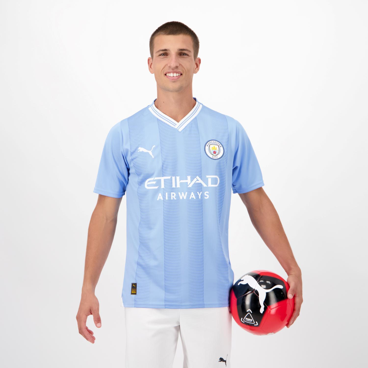 Camiseta Manchester City 1ª Equipación - Azul - Fútbol Hombre talla S