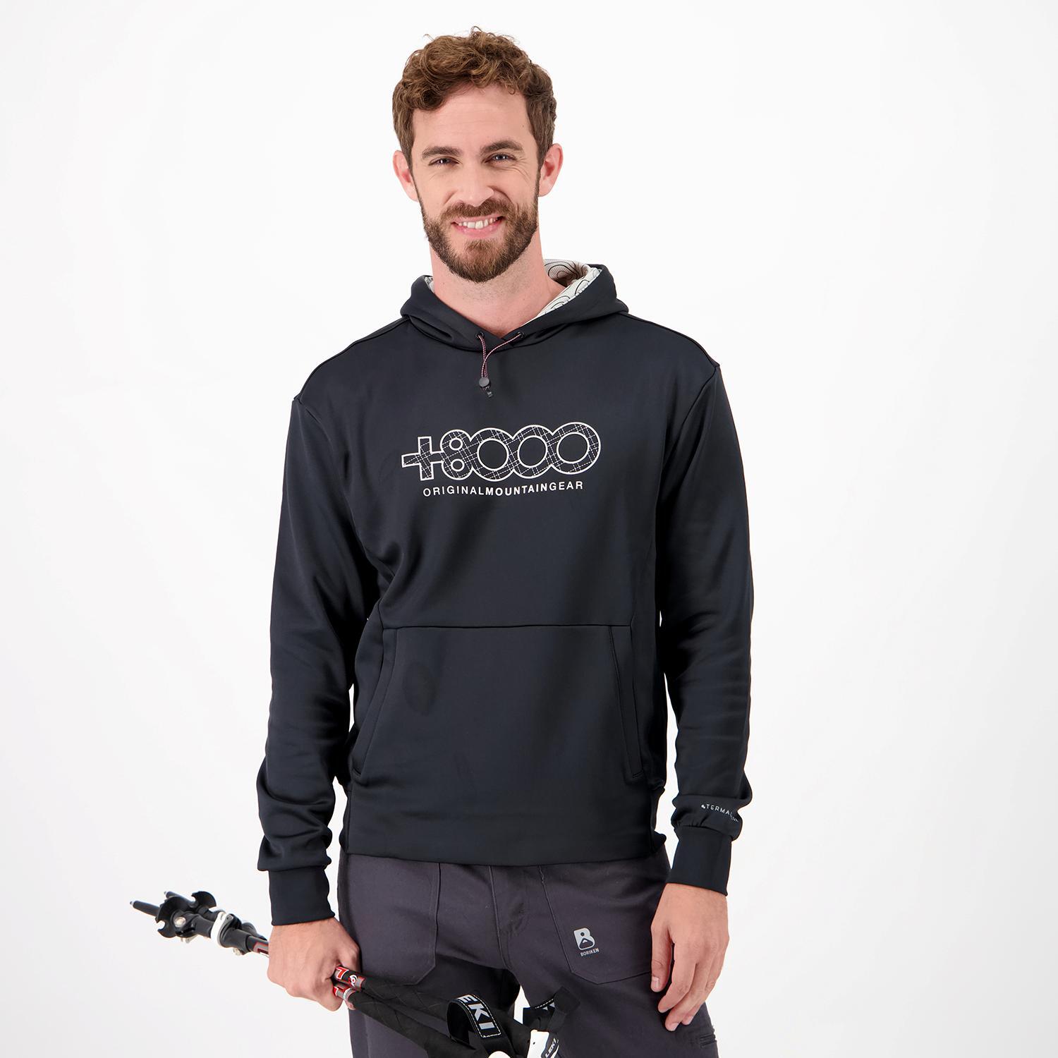 +8000 Rels - Negro - Sudadera Montaña Hombre talla M
