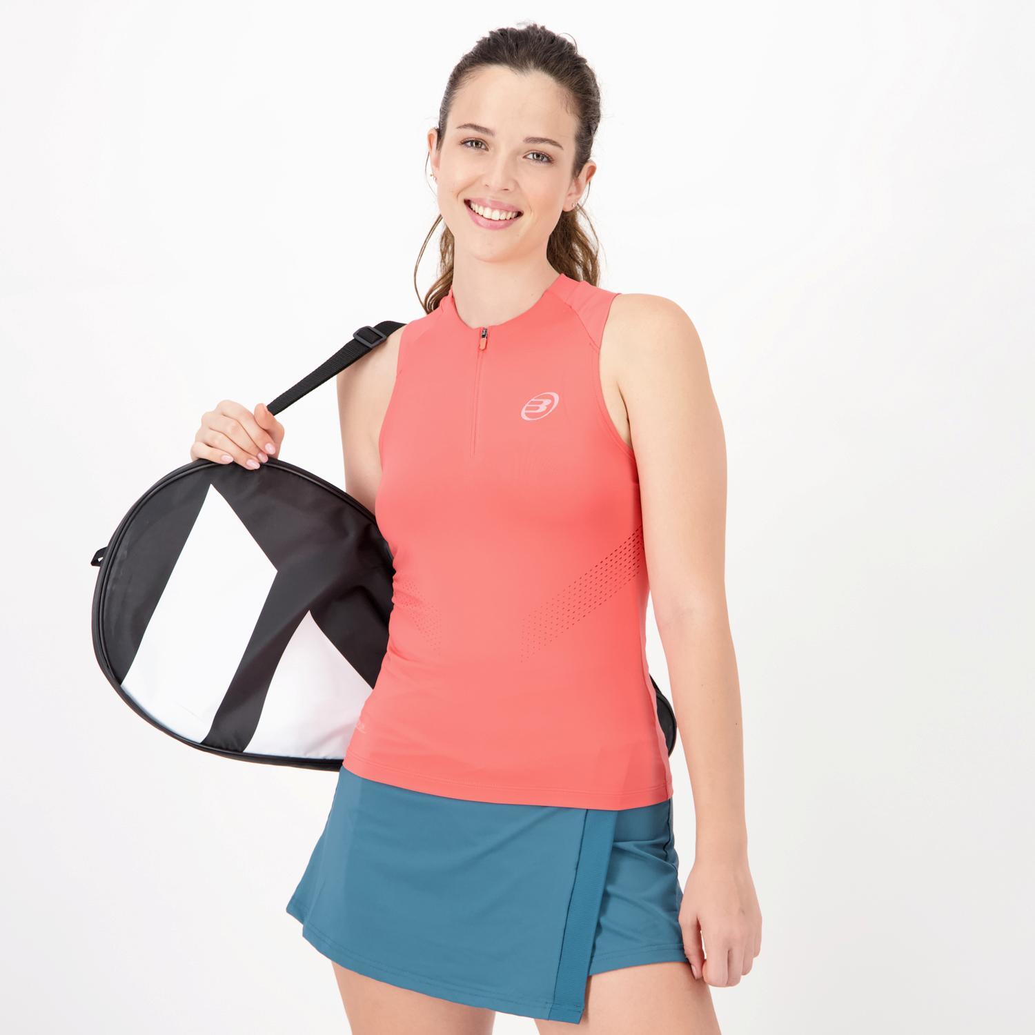 Bullpadel Ensay - Coral - Camiseta Padel Mujer talla L