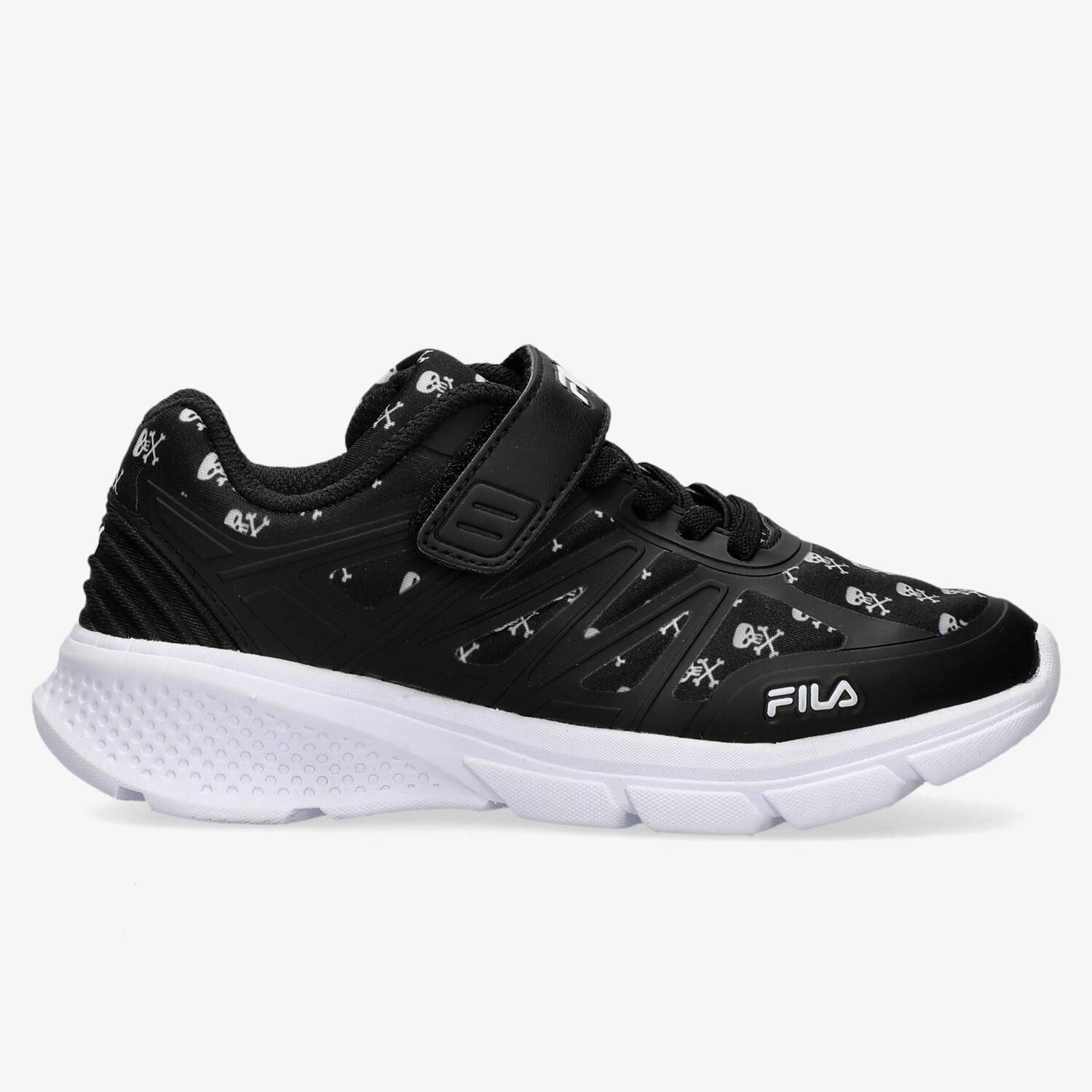 Fila Core Stride Strap Print - Negro - Zapatillas Velcro Niño talla 34
