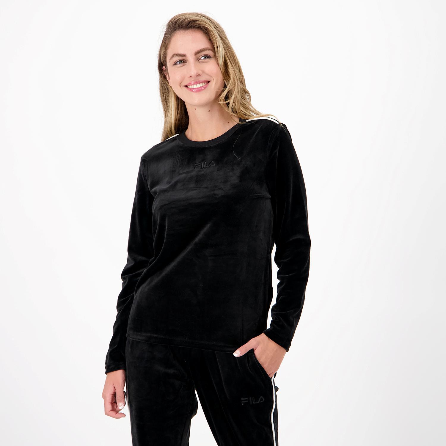Fila Julee - Negro - Camiseta Manga Larga Mujer talla XS