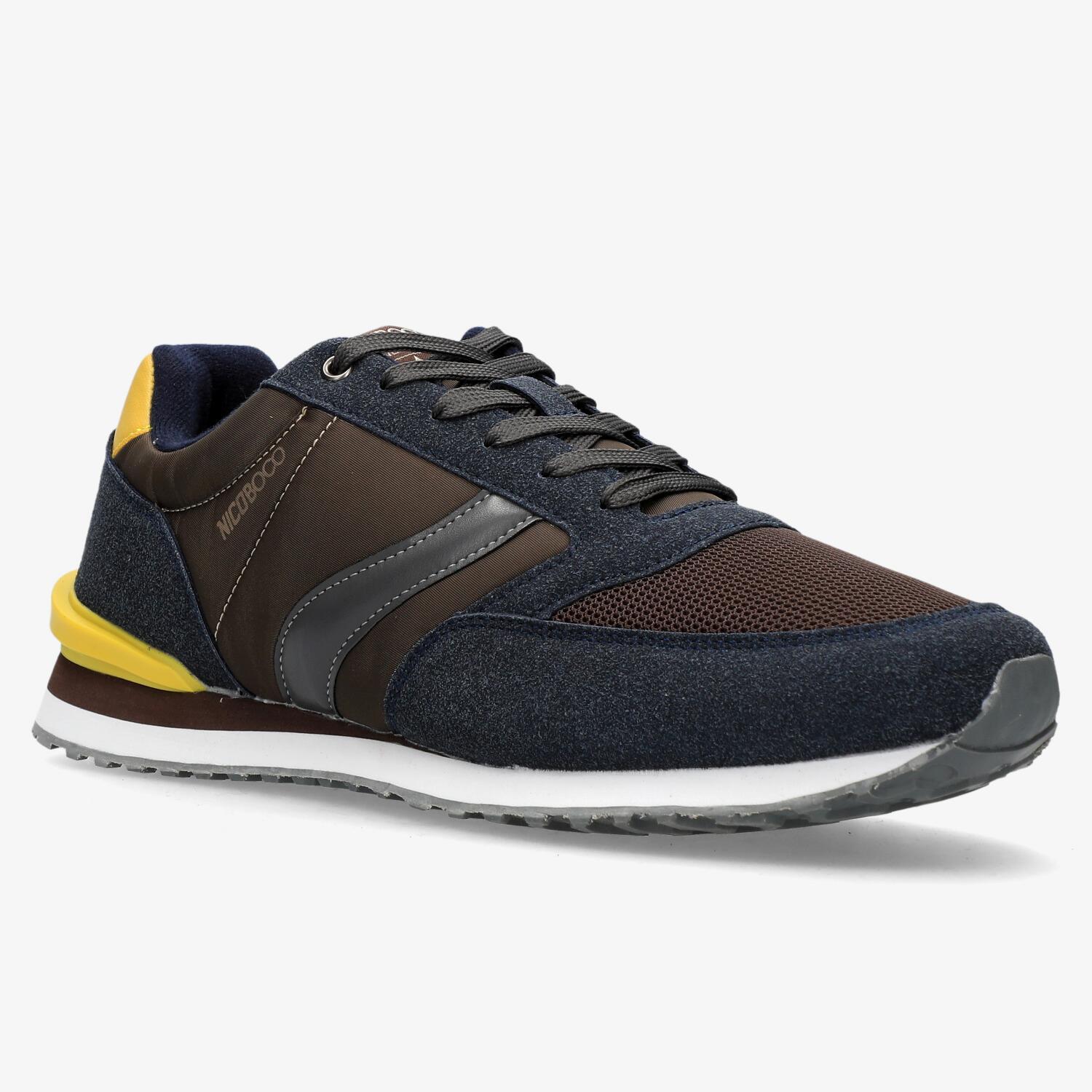 nicoboco Vick Bruin Sneakers Heren