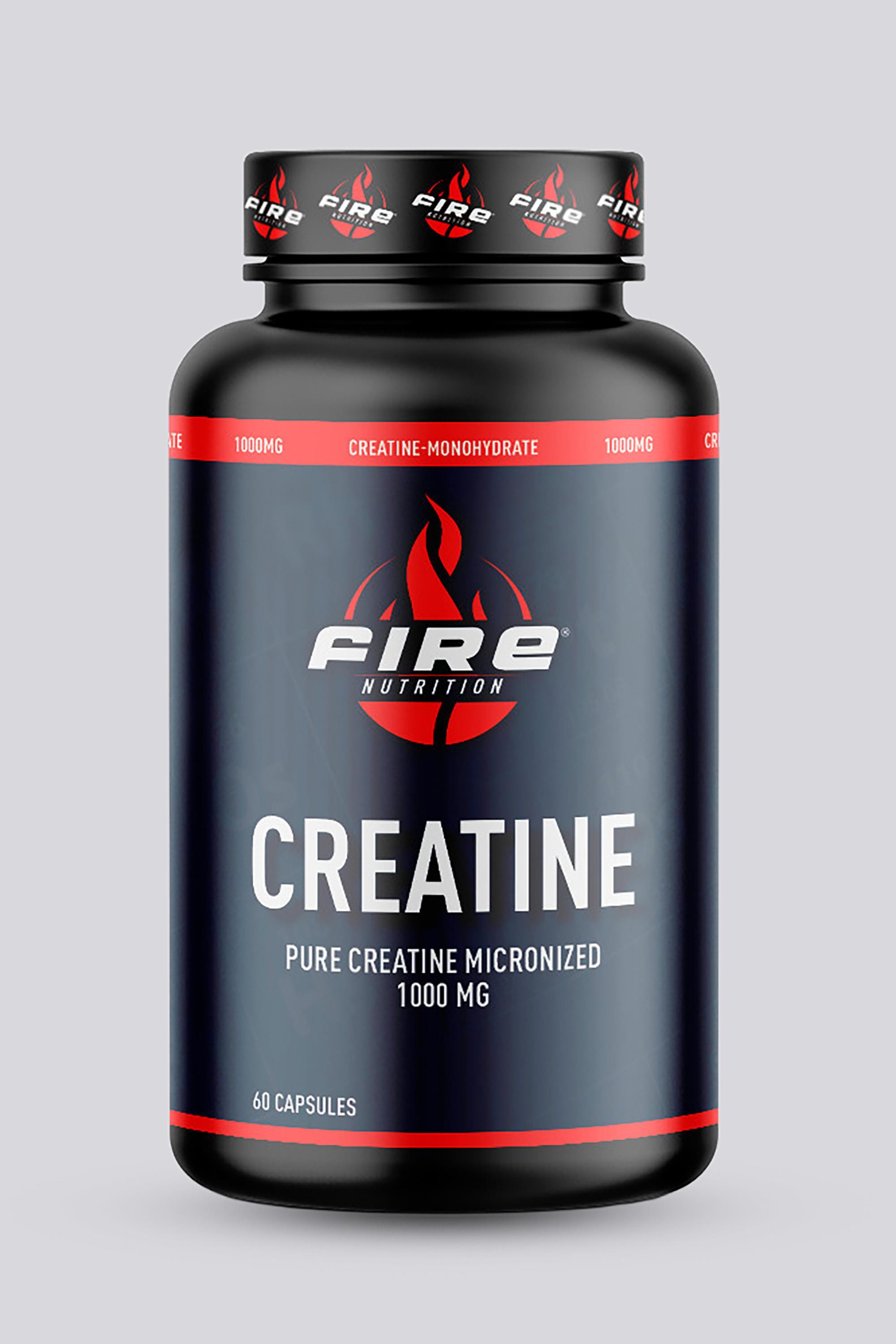 Fire Nutrition Pure Creatine - Creatina 60Caps 1000Mg Tamanho T.u. Unisex Único