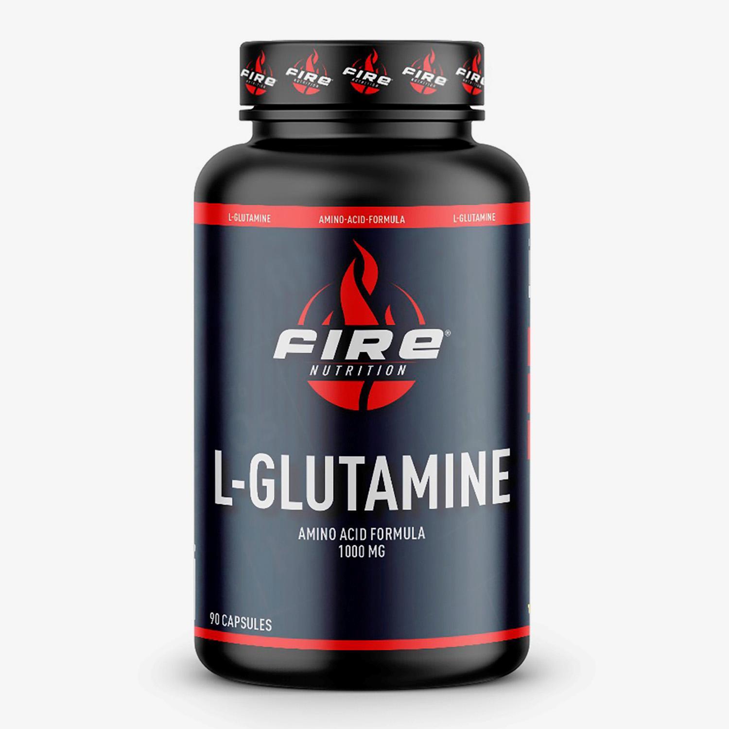 Fire Nutriton L-Glutamine - Único - L-Glutamina 90caps 1000mg tamanho UNICA