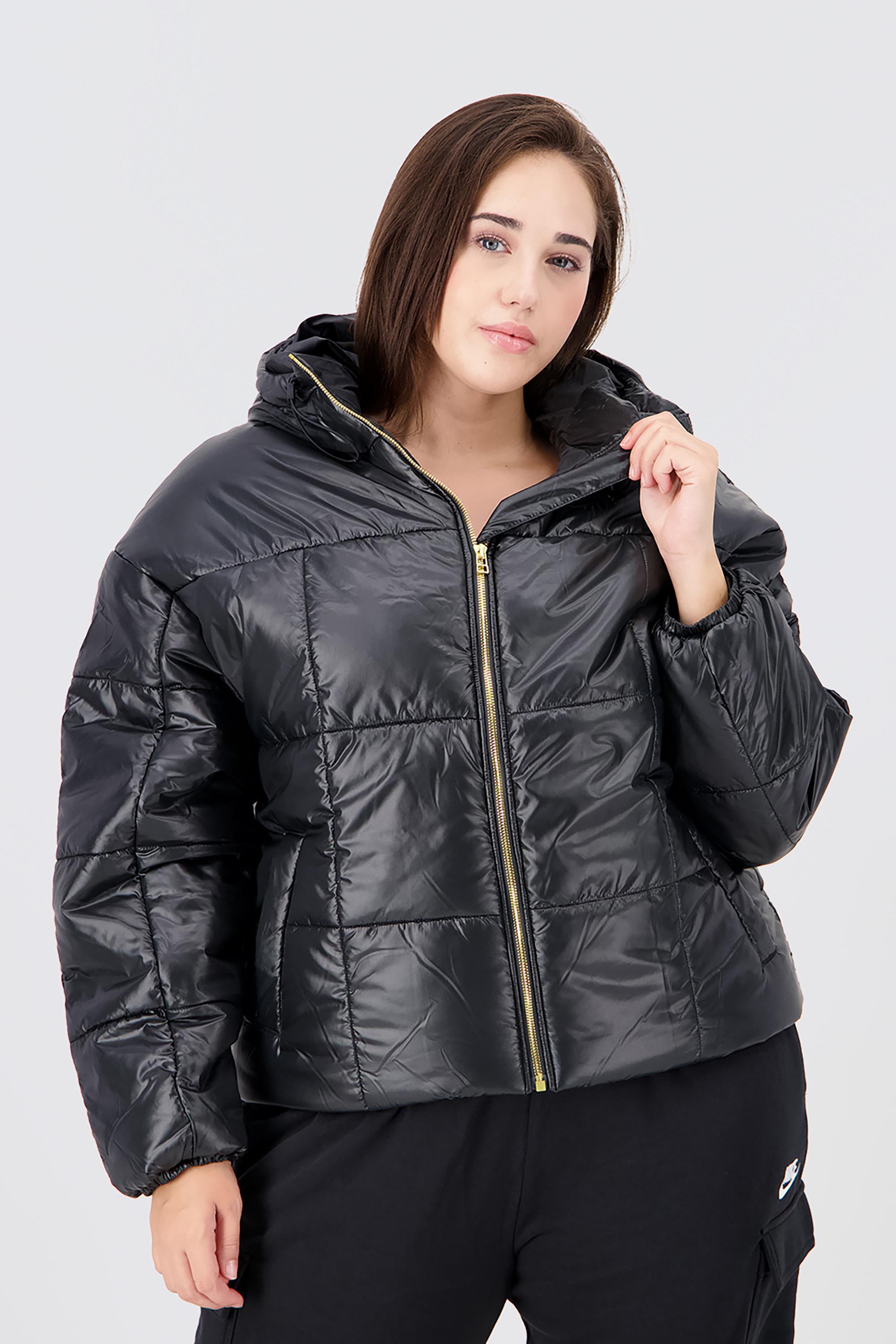 Nike Shiny - Negro - Parka Mujer talla XL